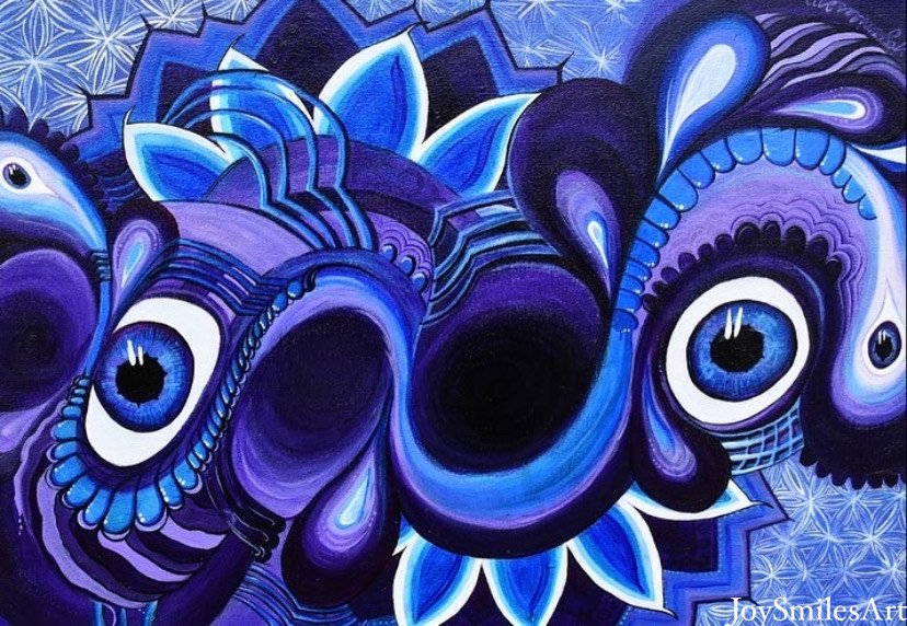 Violet Sight 9.5 x 10.5 inches Fine Art Print