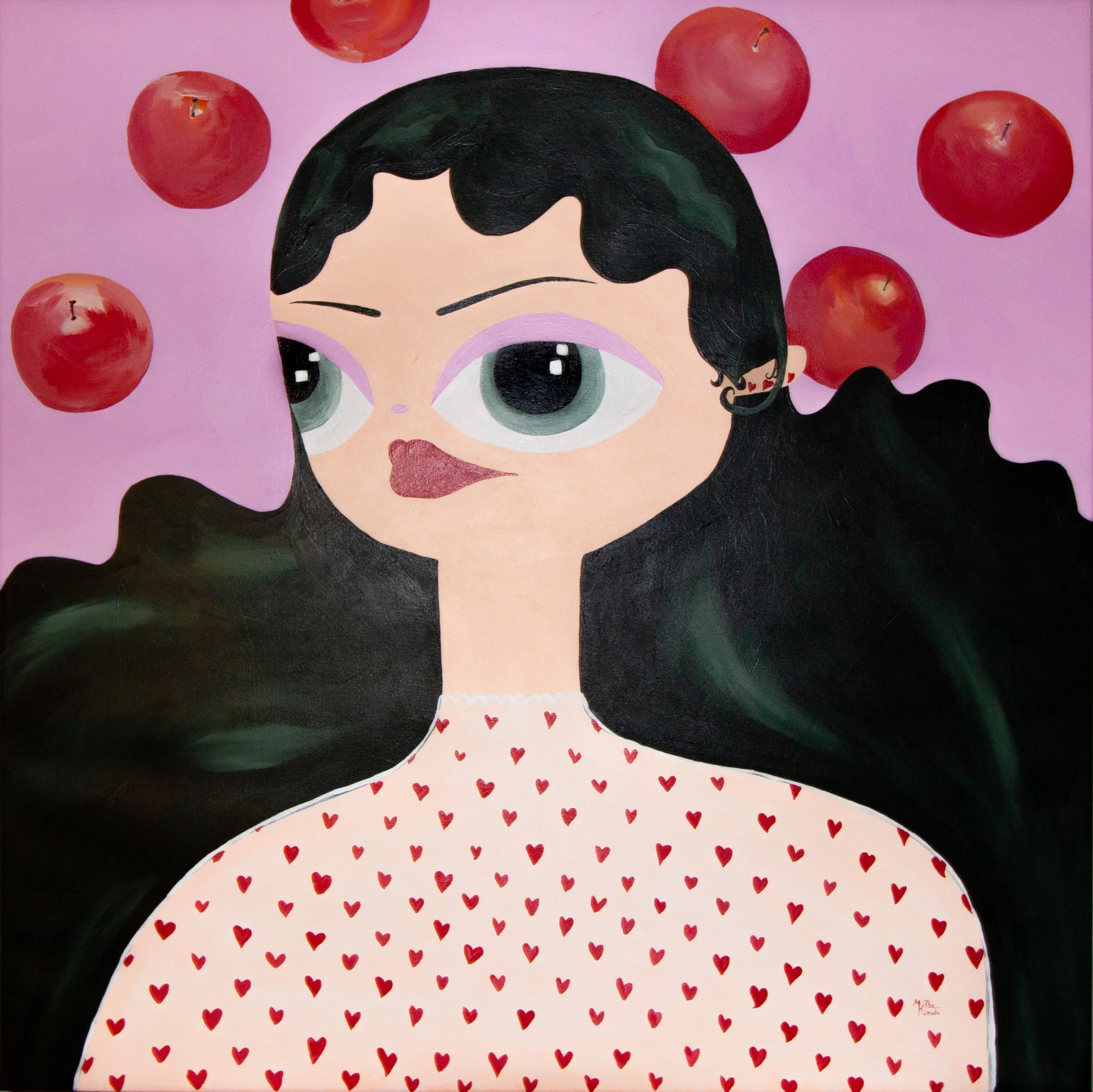‘Valentine’s Day’, 2024
100 x 100cm 
Acrylics on canvas