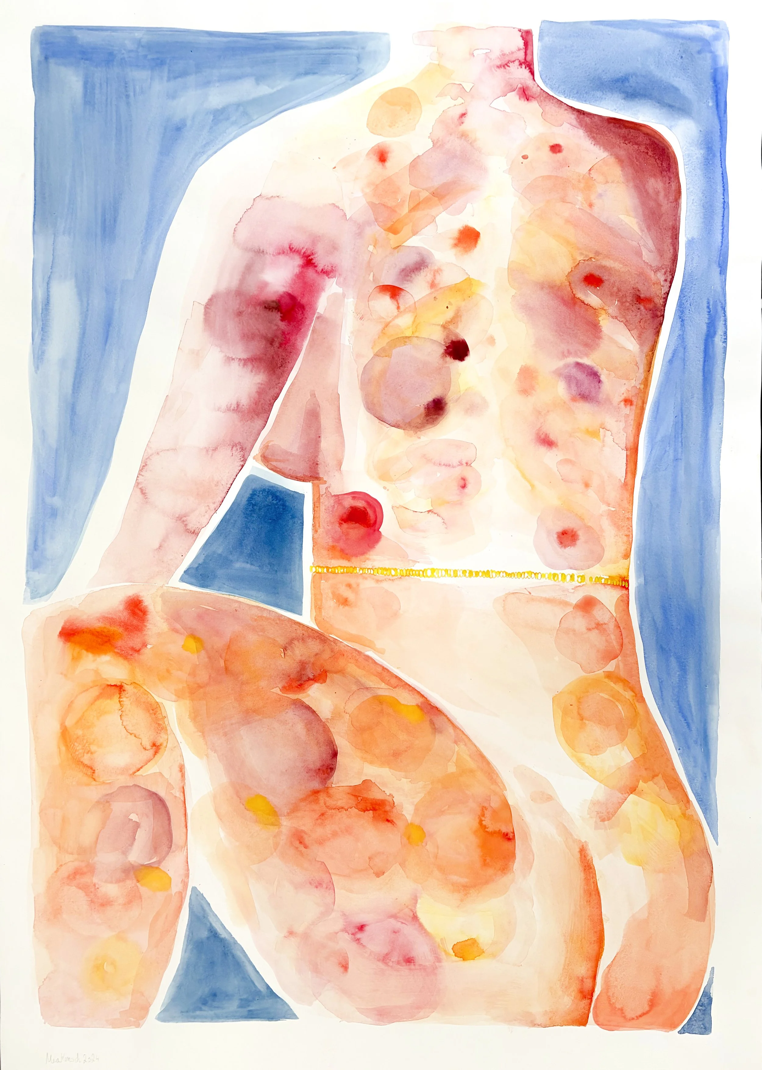 Elle signifie une force de caractère, 2024
100 x 70 cm
Watercolor on Paper