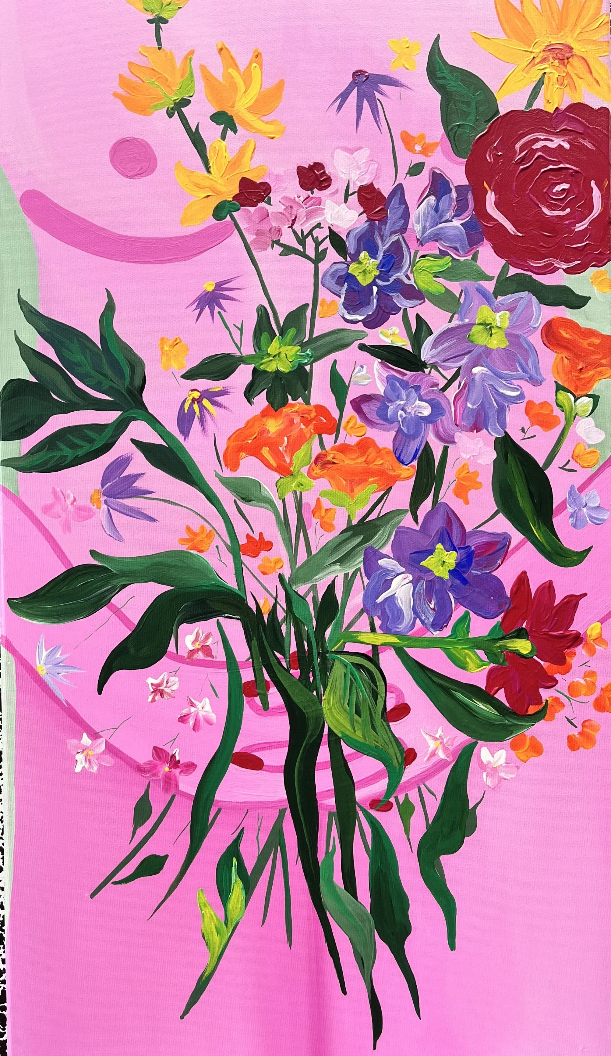 ‘à fleur de peau’ 2024
Acrylics on canvas