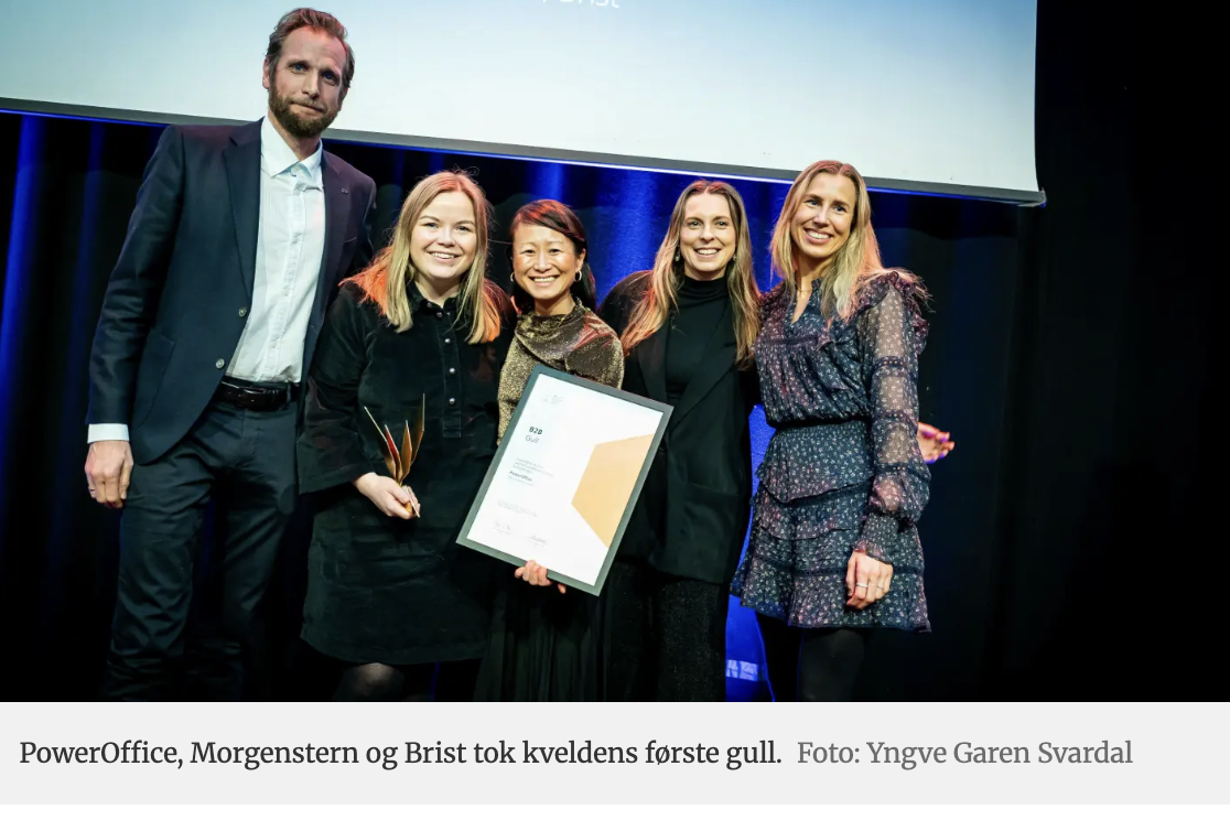 Gull i B2B – Brist, Morgenstern og PowerOffice vinner Anfo Effekt 2026! 