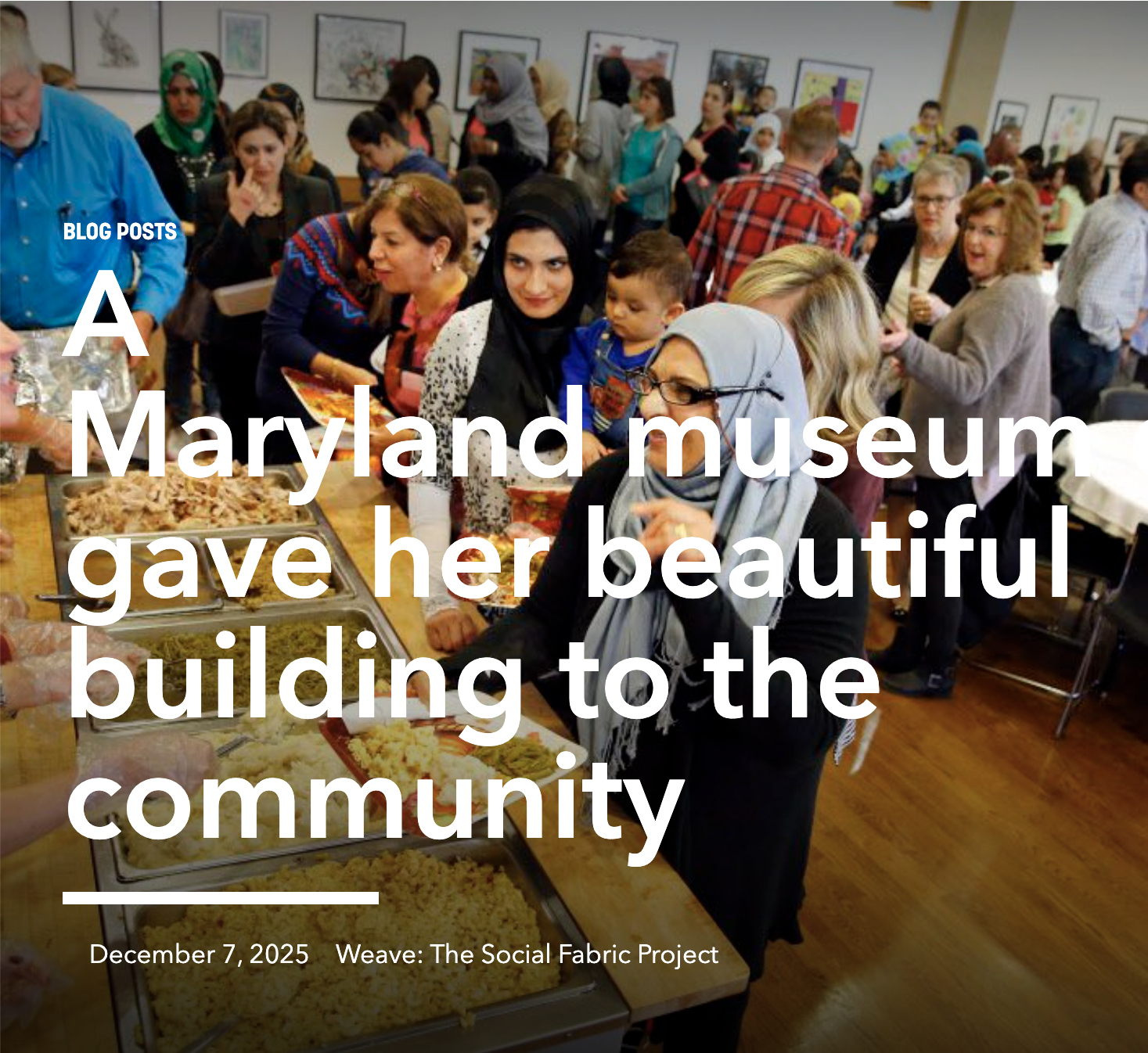 A Maryland museum director gave her beautiful building to the community