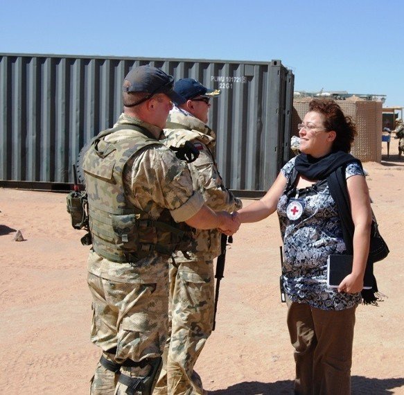 Chahrazed Anane Guereda Chad 2009 meeting with EUFOR