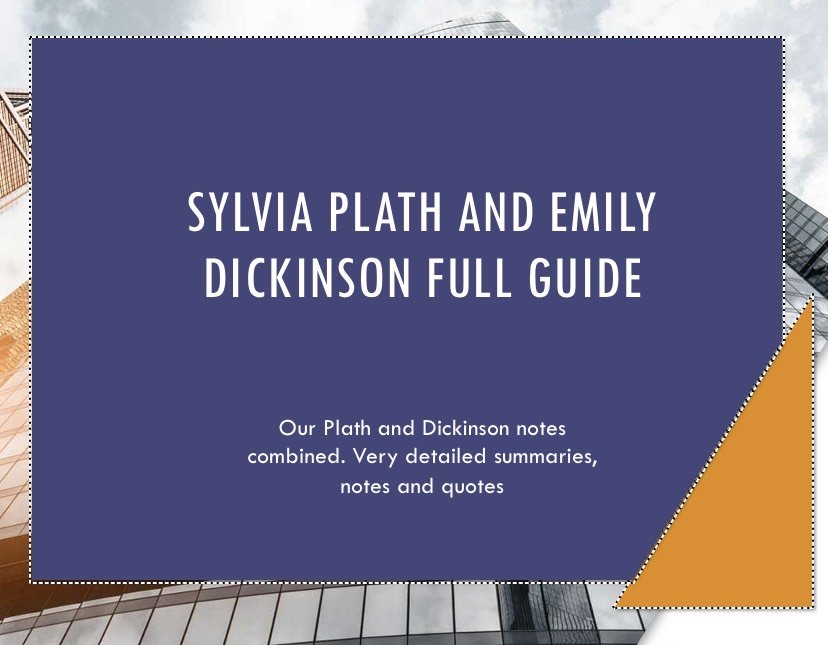 LC HL Dickinson and Plath H1 Guide