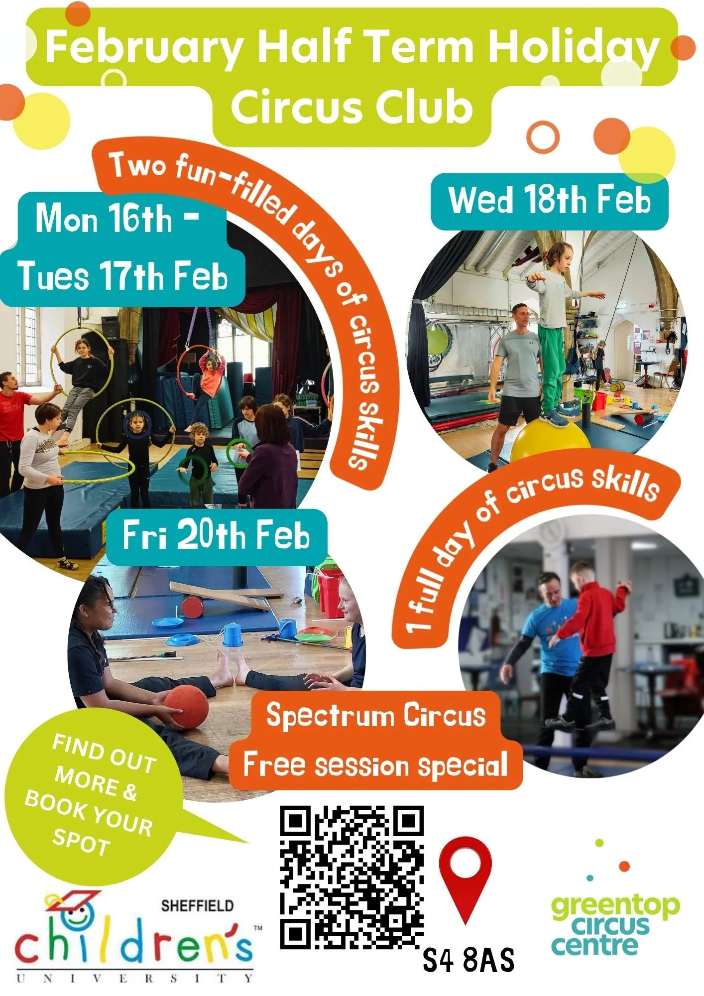 February Half Term Circus Holiday Clubs with Greentop Circus 
