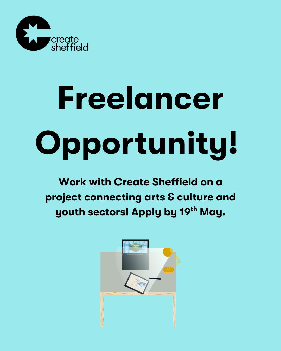 Create Sheffield is looking for a Freelancer - Creative Youth Work Project 