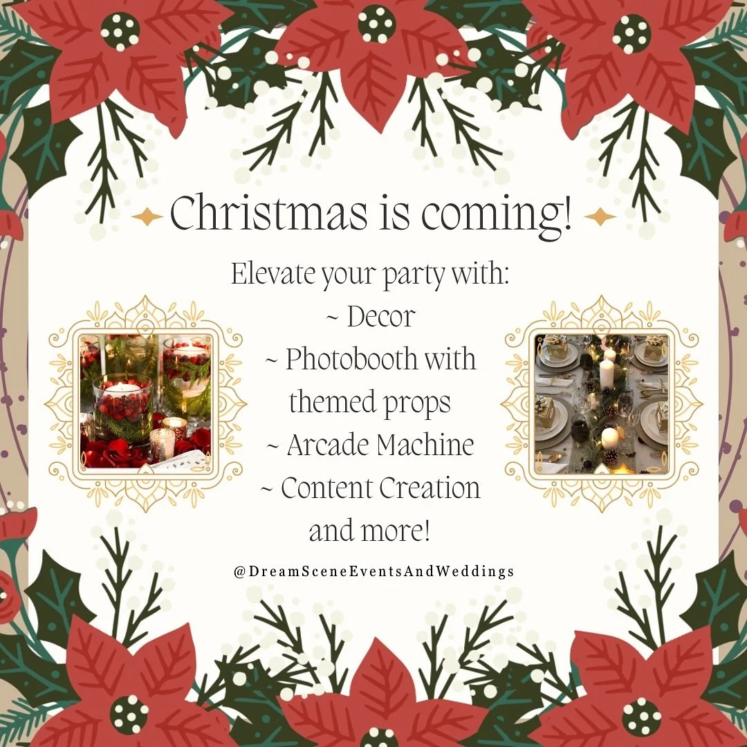 Planning a festive party? 🎄
It’s time to deck the halls for your event, whether that be sparkling decor, a flashy photobooth, dazzling content creation or an astonishing arcade, let’s book in a video call to discuss all your festive nee