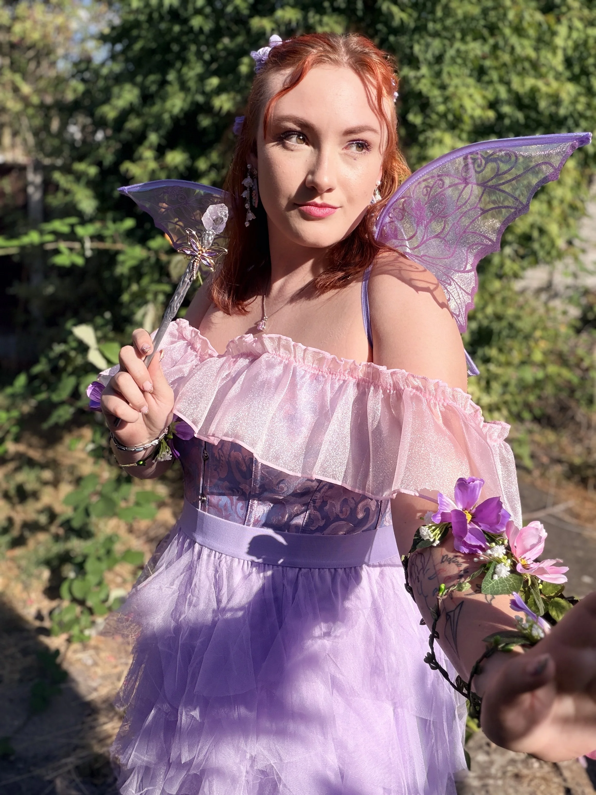 Fairy Flutter character entertainer in the woodlands