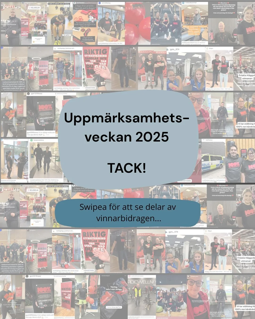 Uppm&auml;rksamhetsveckan 2025 &auml;r &ouml;ver och vi vill rikta ett stort TACK till alla som p&aring; olika s&auml;tt har bidragit till Uppm&auml;rksamhetsveckans framg&aring;ng! 💯

Vi har sett er sluta upp kring &aring;rets tema &Auml;kta styrka