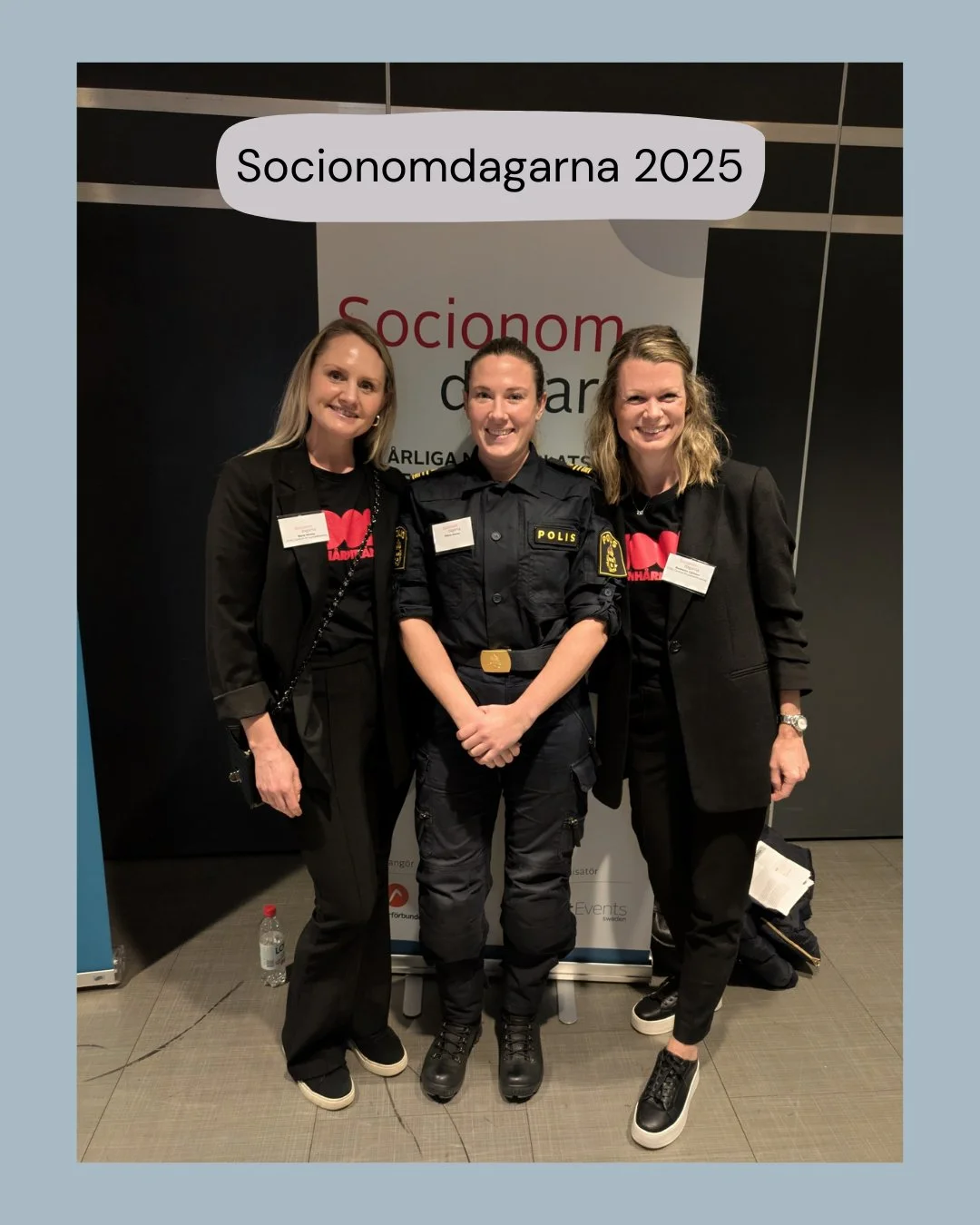 Ig&aring;r n&auml;rvarade 100% Ren H&aring;rdtr&auml;ning p&aring; Socionomdagarna, en konferens som samlar yrkesverksamma inom socialt arbete. Maria och Madeleine, samordnare 100% RHT, tillsammans med Polisen presenterade metoden och hur arbetss&aum