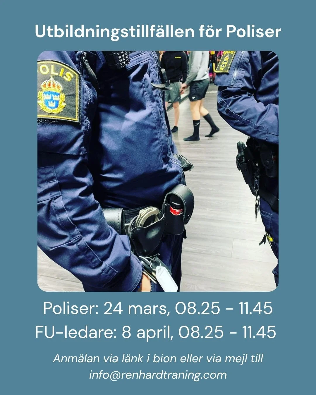 Vill ni st&auml;rka ert arbete mot dopning och f&aring; &ouml;kad kunskap om f&ouml;rebyggande insatser? 💪
Dessa utbildningar riktar sig till poliser och FU‑ledare och ger konkreta verktyg f&ouml;r att uppt&auml;cka, f&ouml;rebygga och hantera dopni