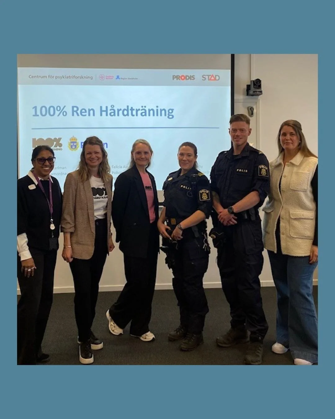 Ig&aring;r f&ouml;rel&auml;ste vi fr&aring;n 100% RHT tillsammans med Polisen Globen f&ouml;r medarbetare inom E&Aring;V SDF och Farsta SDF under en viktig och l&auml;rorik dag 💡
 
Fokus l&aring;g p&aring; hur dopning p&aring;verkar ungas h&auml;lsa
