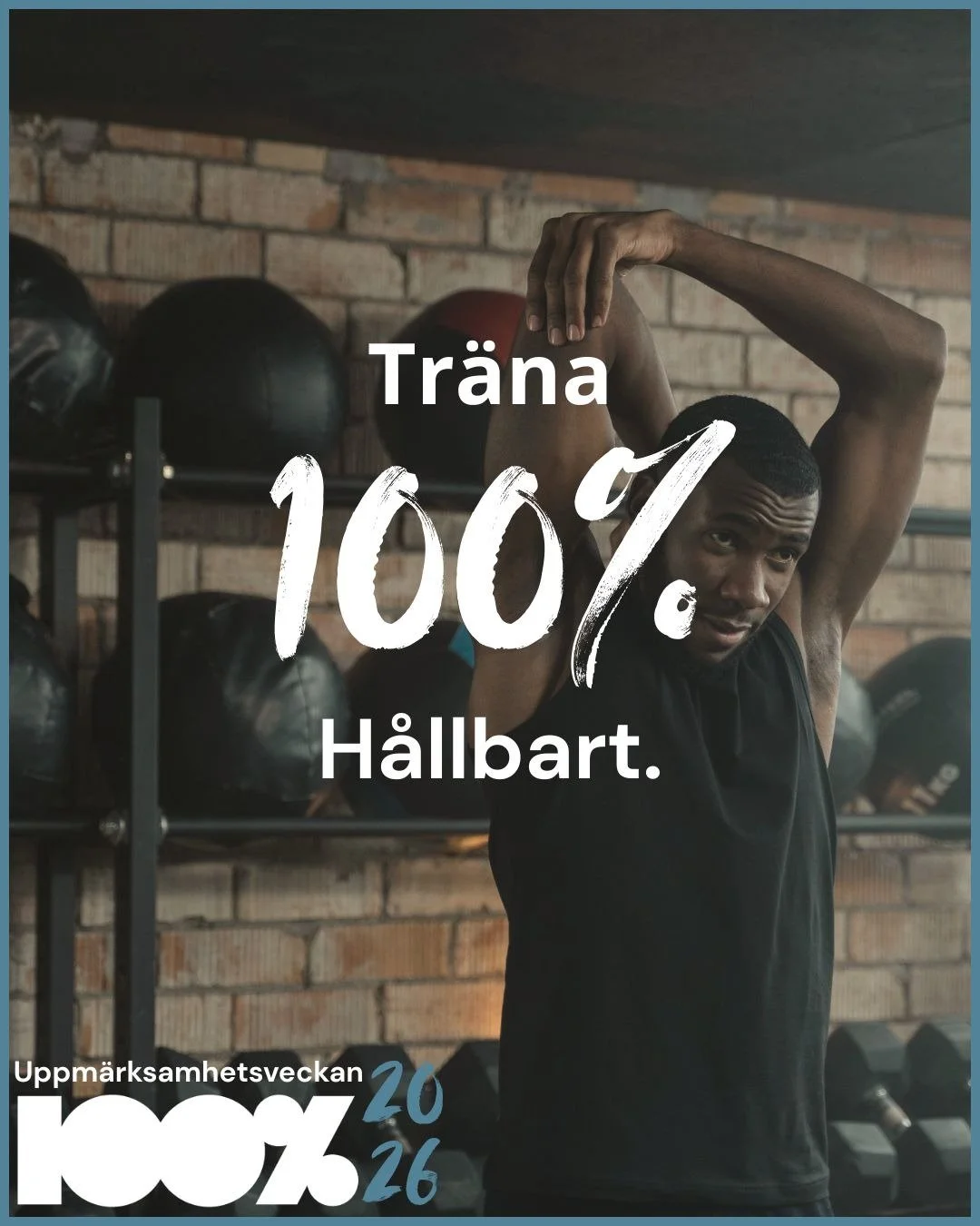 Uppm&auml;rksamhetsveckan 2026 💯 TR&Auml;NA H&Aring;LLBART.
 
Tr&auml;ning ska ge energi, gl&auml;dje och bidra till ett livsl&aring;ngt v&auml;lm&aring;ende. Att tr&auml;na h&aring;llbart handlar om att ta hand om b&aring;de kropp och psyke &ndash;