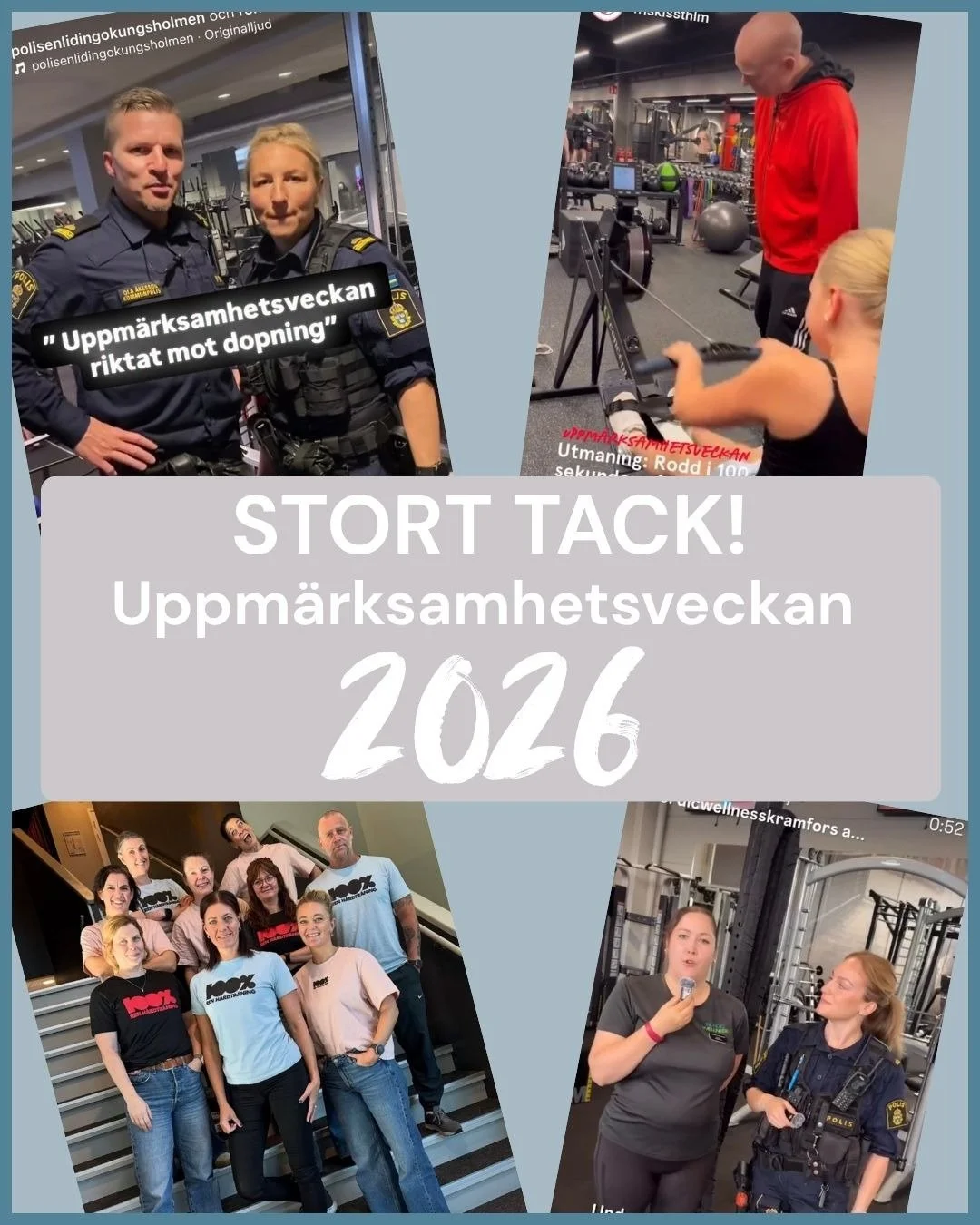 Uppm&auml;rksamhetsveckan 2026 &auml;r &ouml;ver &ndash; och vilken vecka det blev! 💯🫶
 
Ett stort och varmt TACK till alla er som har varit med och bidragit, spridit budskapet och visat vad 100% Ren H&aring;rdtr&auml;ning handlar om. Tillsammans h