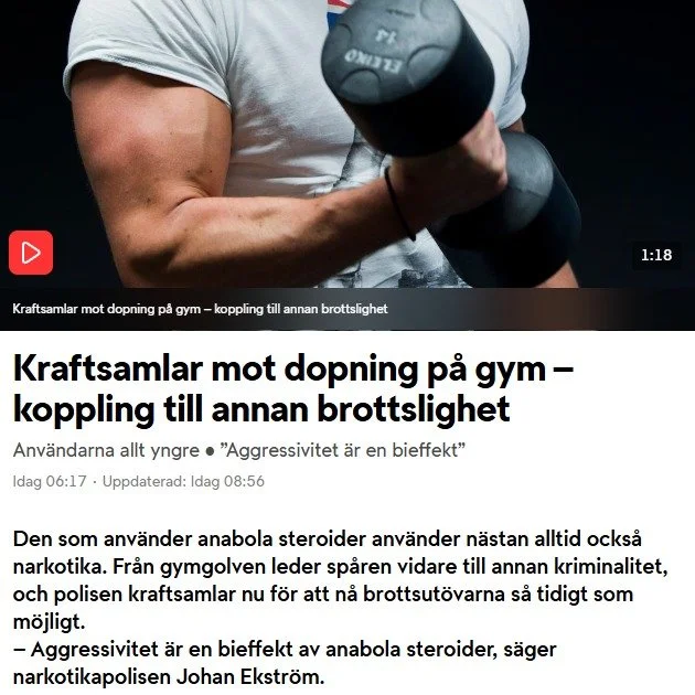 Kopplingen mellan dopning och annan kriminell verksamhet v&auml;xer sig allt starkare. Att f&ouml;rebygga dopning handlar d&auml;rf&ouml;r ocks&aring; om att bidra till trygga och s&auml;kra tr&auml;ningsmilj&ouml;er f&ouml;r b&aring;de personal och 