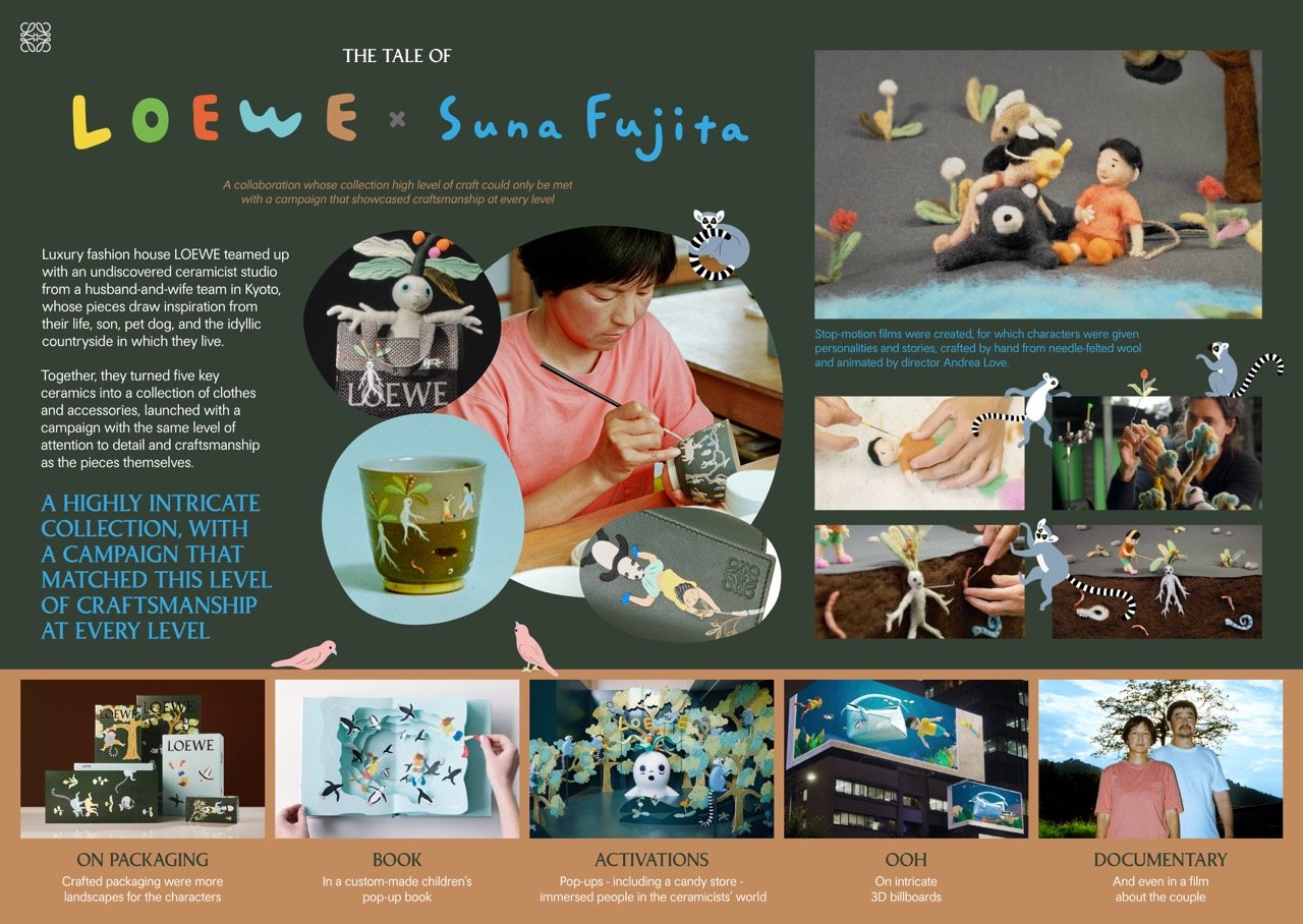 LOEWE x Suna Fujita: Recipient of the Grand Prix for the Inaugural Luxury &amp; Lifestyle Lion