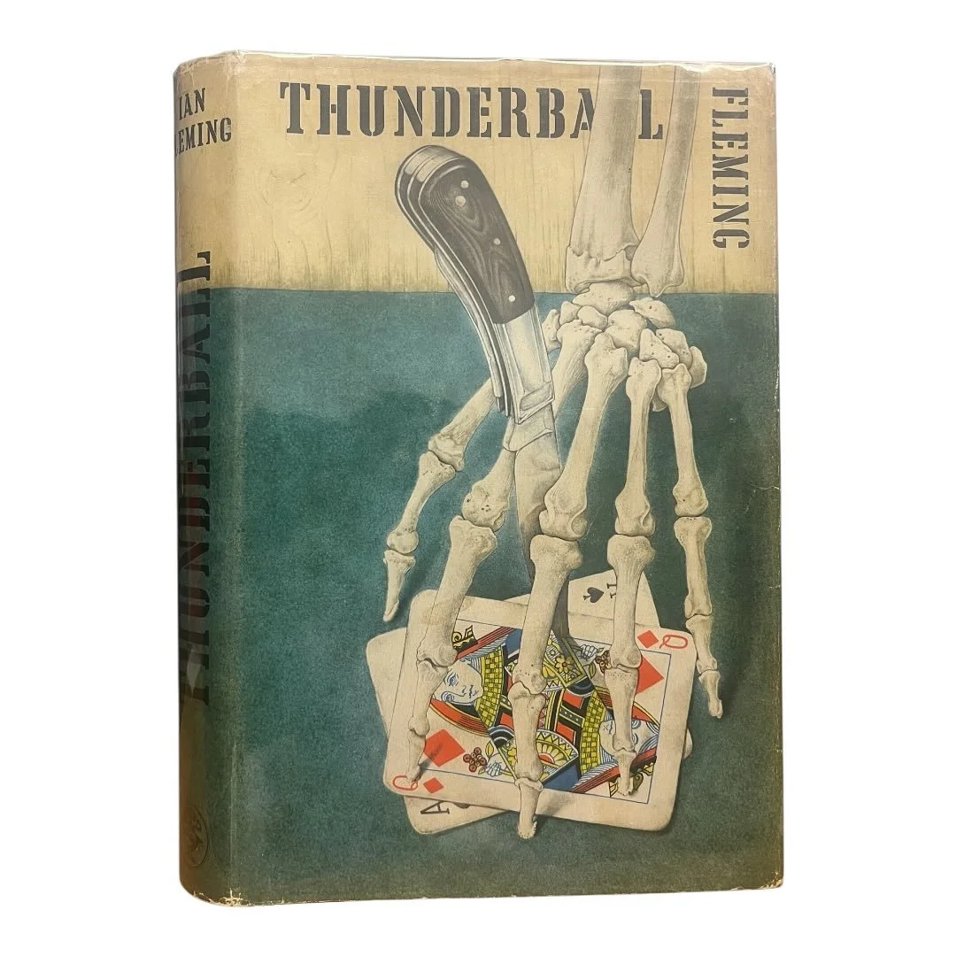 Thunderball, first, in a nice wrapper, not price clipped. Think Thunderball was the fitst Fleming I ever bought and sold,

#books #rarebooks #dustjackets #fleming #jamesbond