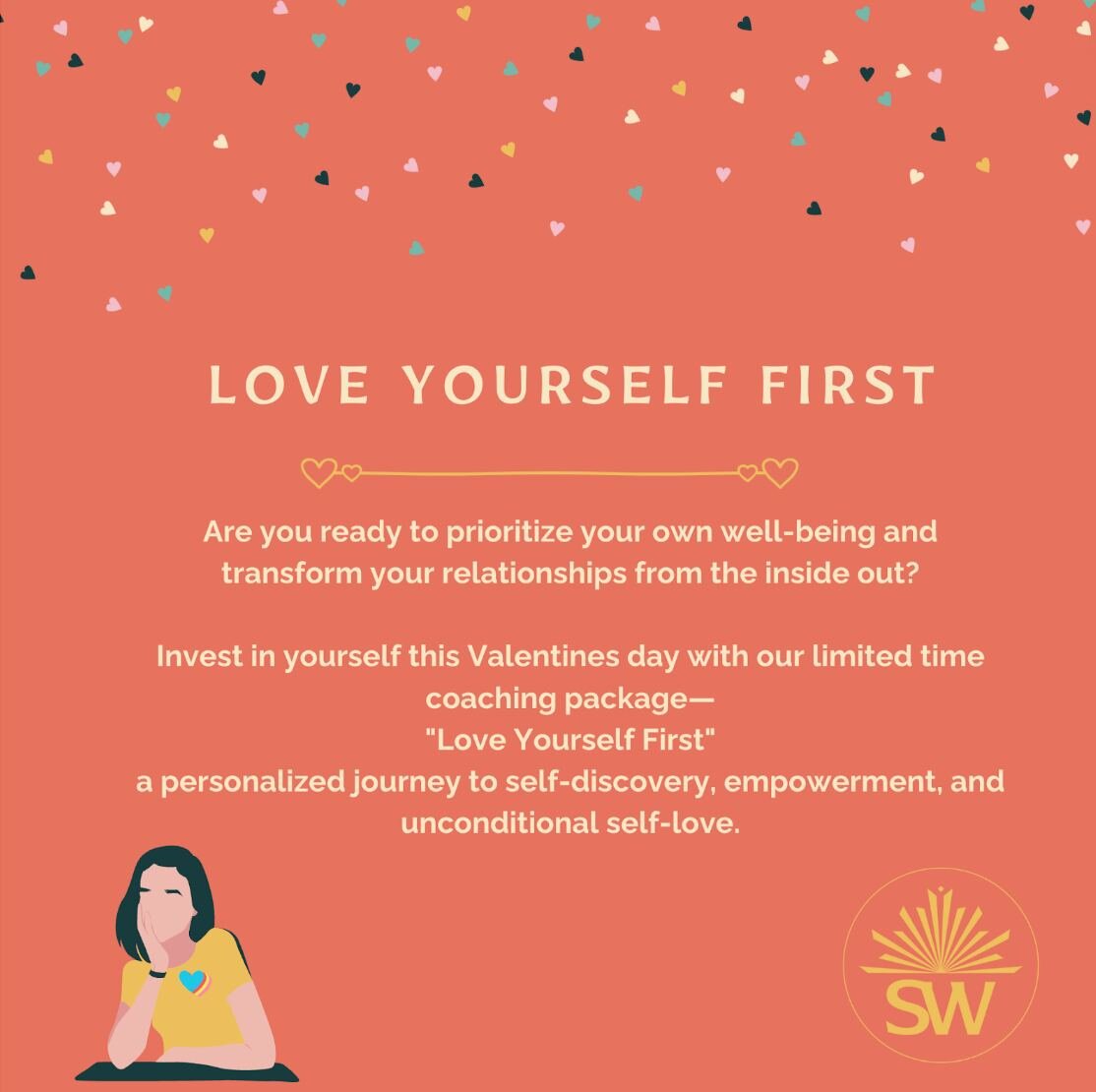 Do you constantly find  yourself last on your list of priorities?

It's time to shift the focus back to YOU. 

Let's work together to create a life where you thrive, not just survive, with our special mini coaching package. 

🫶🏽 Love Yourself First