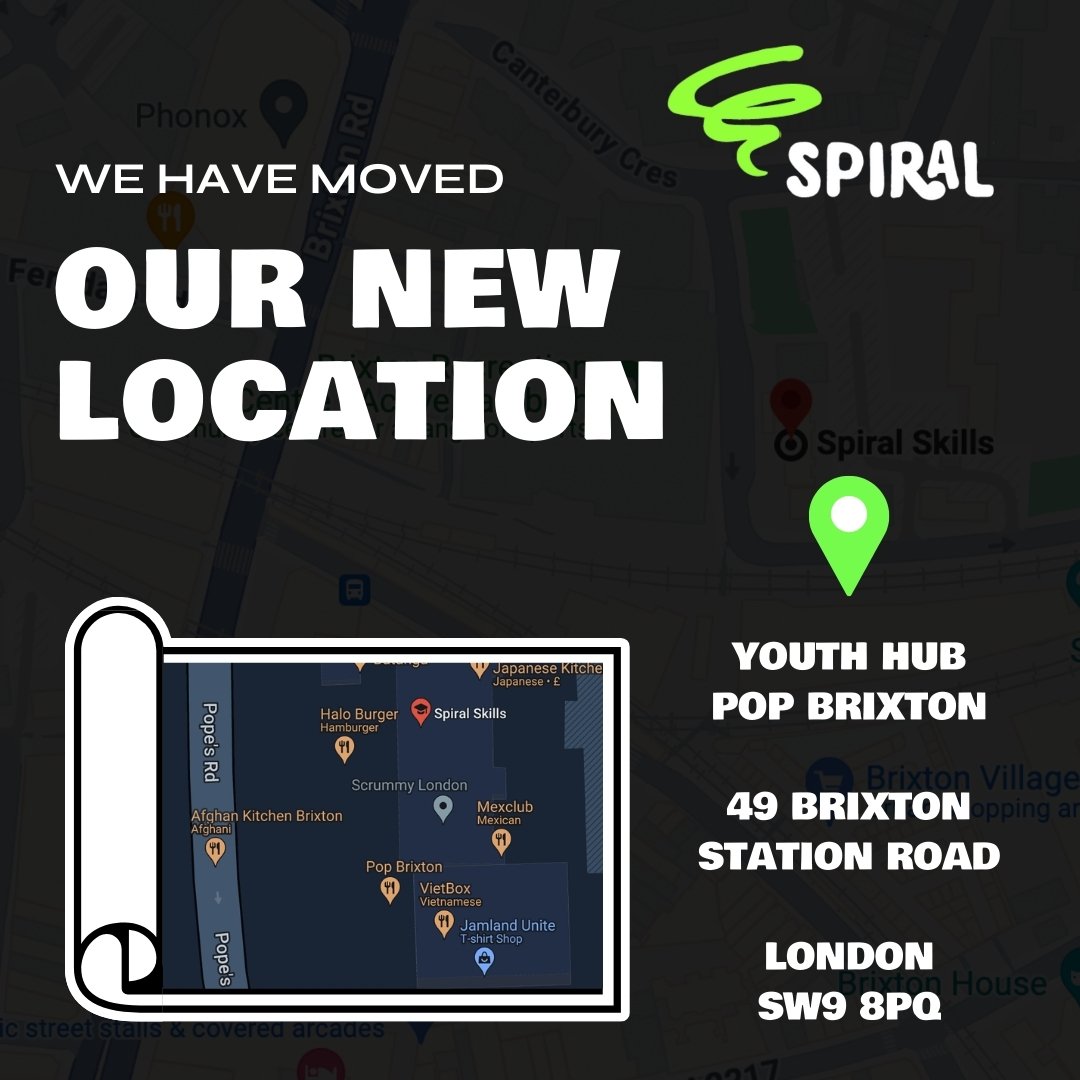 🎉 Big news! Spiral Skills has moved to our exciting new location at Pop Brixton!

🏢 Join us as we embark on this next chapter of growth and empowerment in our vibrant youth community. 🌟

#NewBeginnings #CommunityExpansion #NewOffice #PopBrixton #S