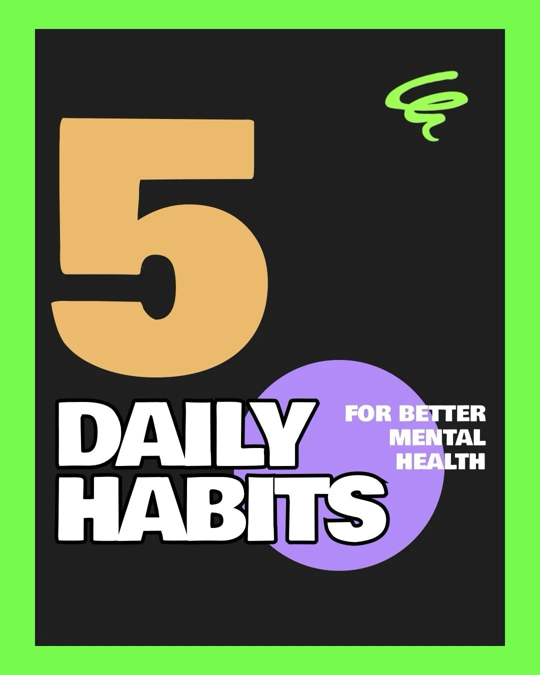 Taking care of your mind is just as important as taking care of your body 💚

Here are 5 small daily habits that can make a big difference!

#MentalHealthAwarenessWeek #MentalHealthMatters #SelfCare #MentalWellbeing #Healthyhabits