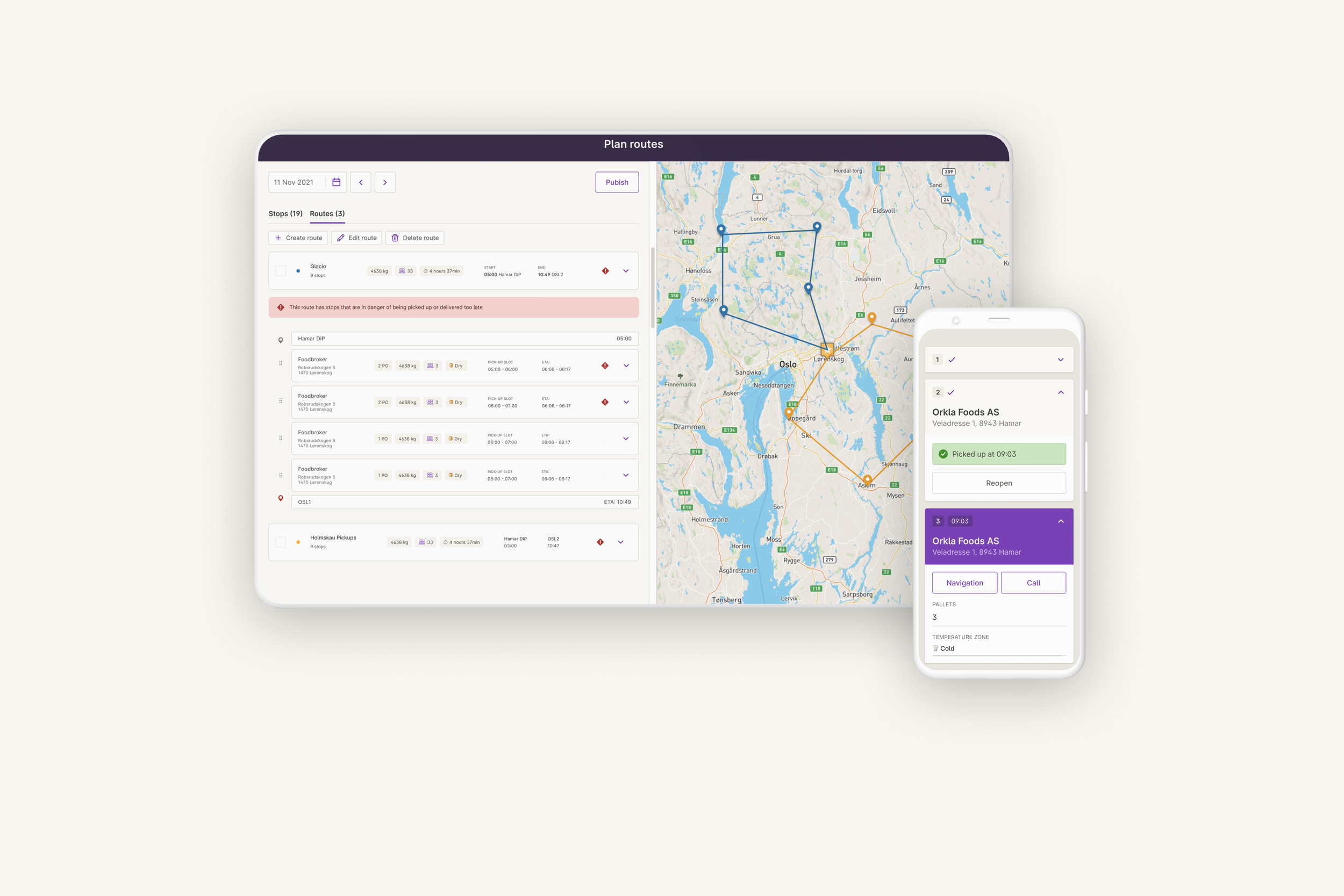 Inbound transport tool