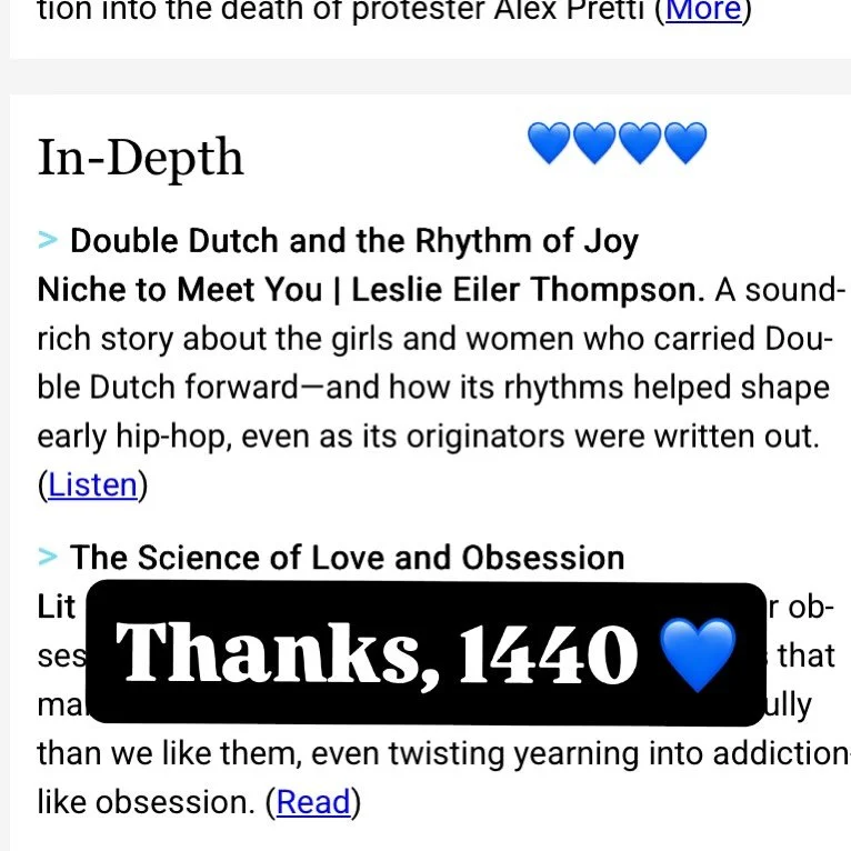 Glad for our latest episode to be in this morning&rsquo;s edition of @1440daily &mdash; their readers are among some of the best folk around!!!!