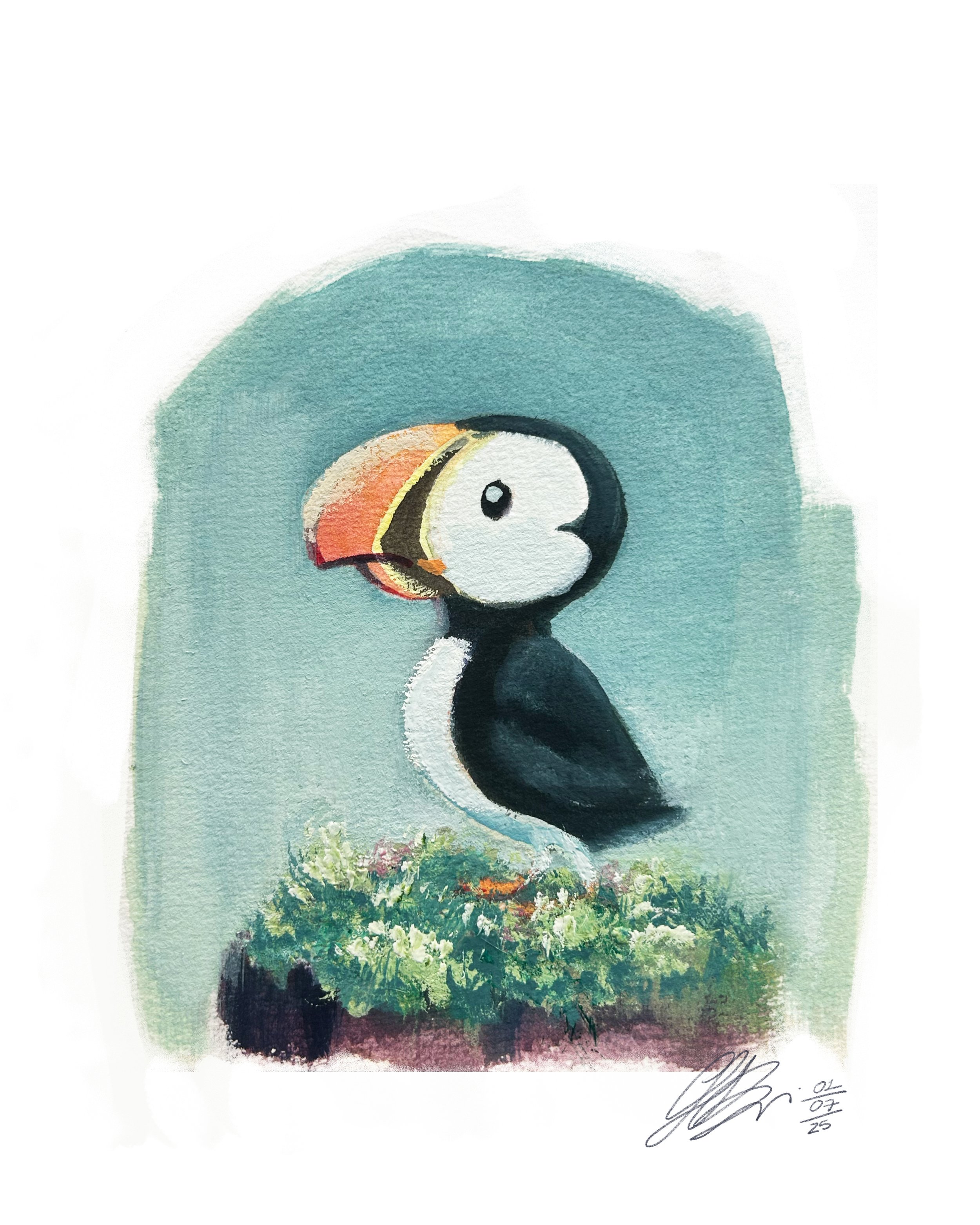 Peerie the Puffin in Watercolor.jpeg