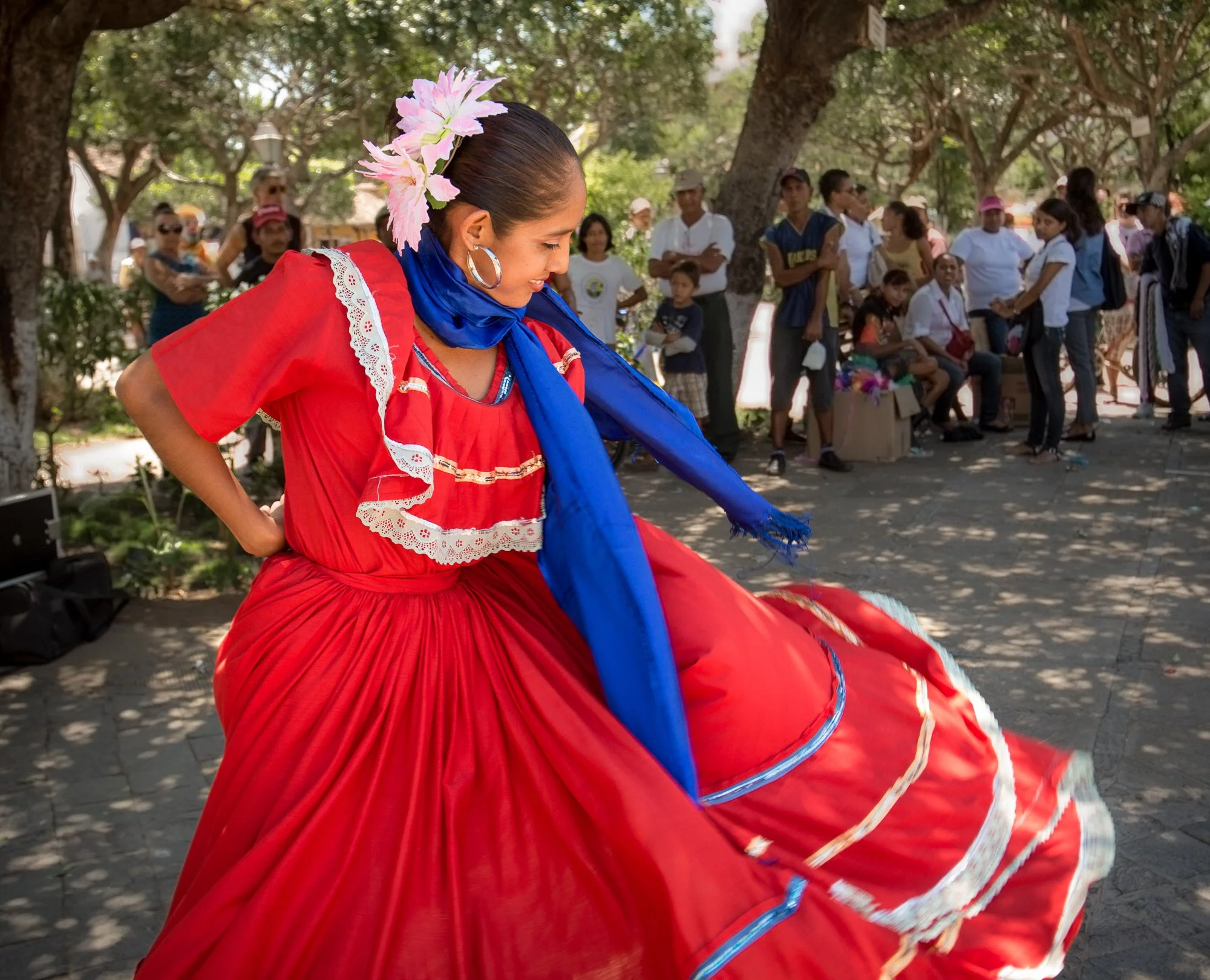 Folk dancer in Granada, Nicaragua