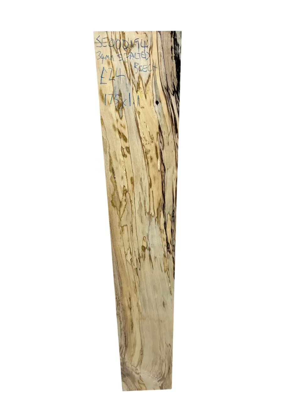 Spalted Beech Planed All Round Board 34x175x1100