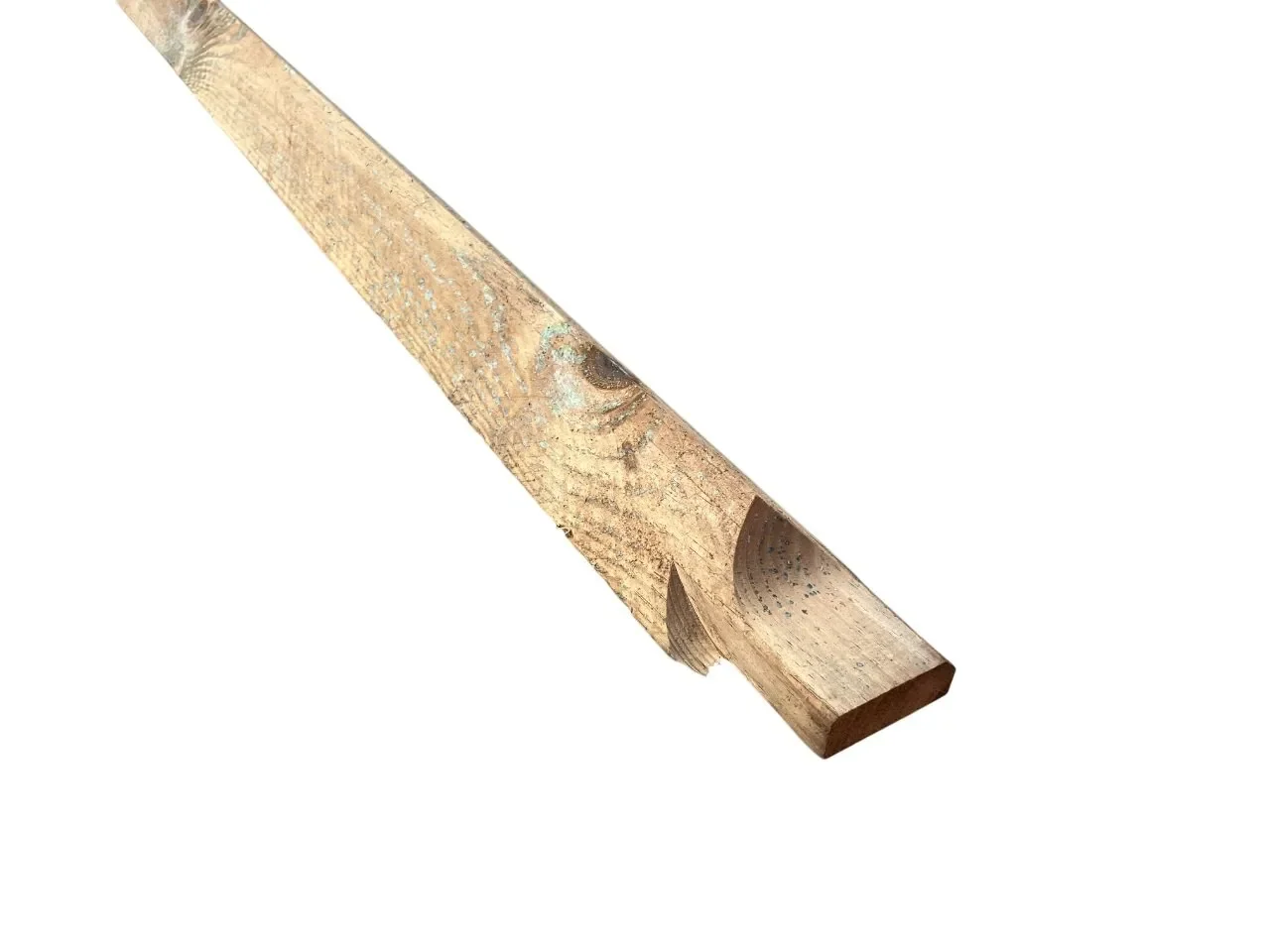 10ft Treated Softwood Closeboard Arris Rail - Ended (75mm x 75mm)