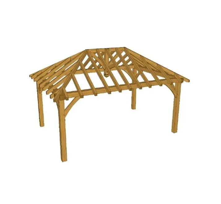 Solid Oak Gazebo Kit (3 x 4.5m)