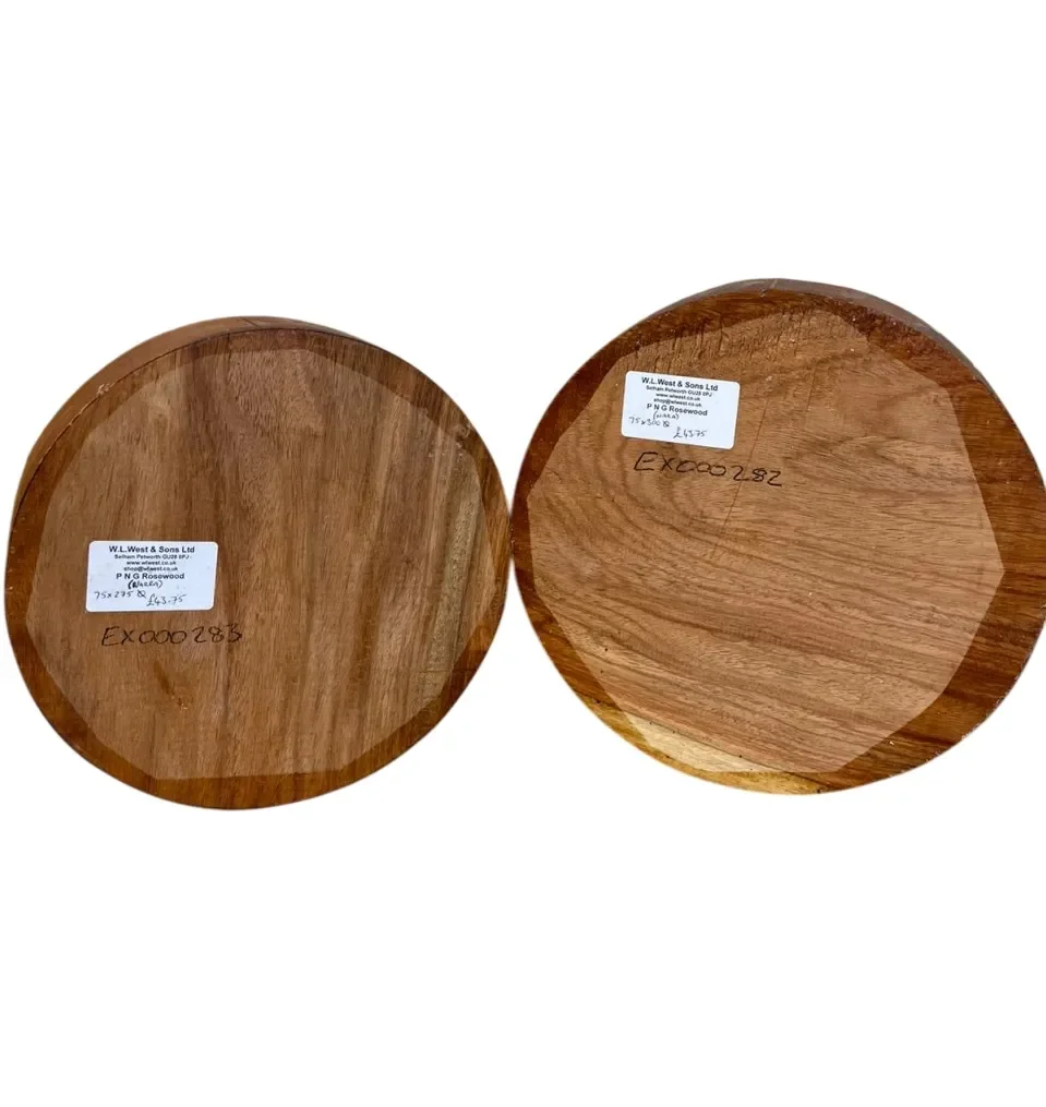 P N G Rosewood (Narra) Turning Blanks (Large)