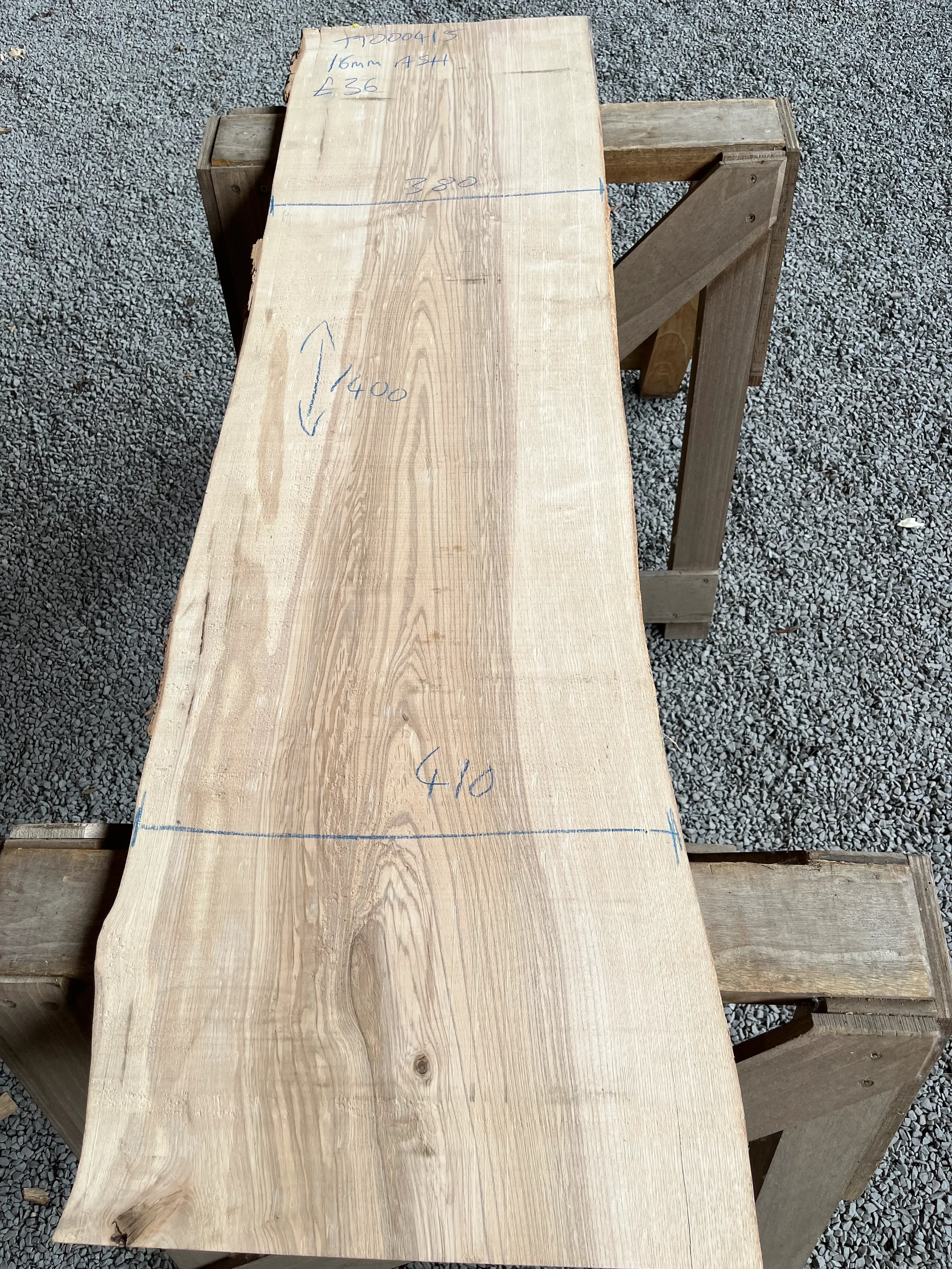 European Ash Live Edge Board 16mm