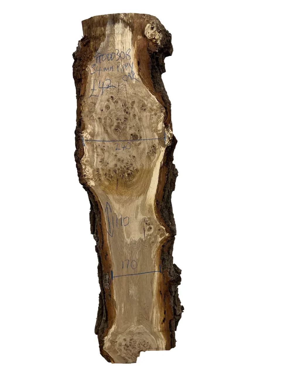 Pippy Oak Live Edge Board 34mm