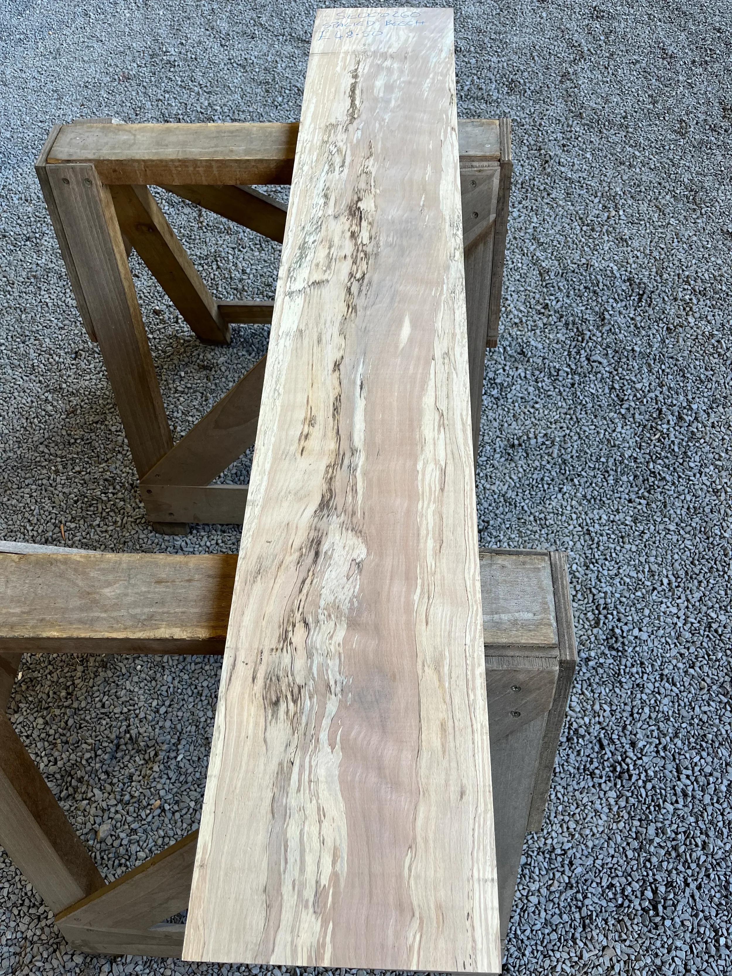 Spalted Beech Board 24x240x1420mm