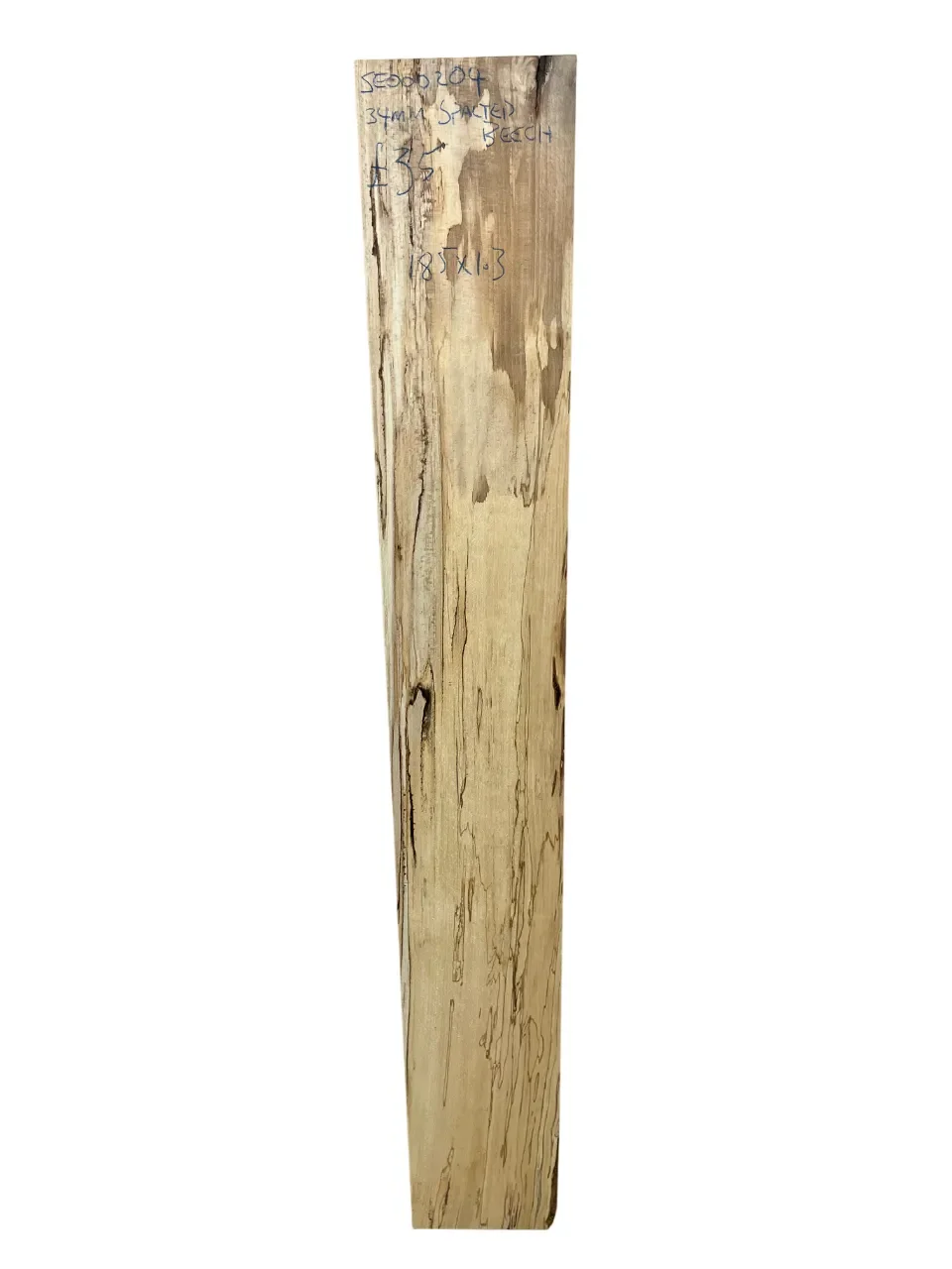 Spalted Beech Planed All Round Board 34x185x1300