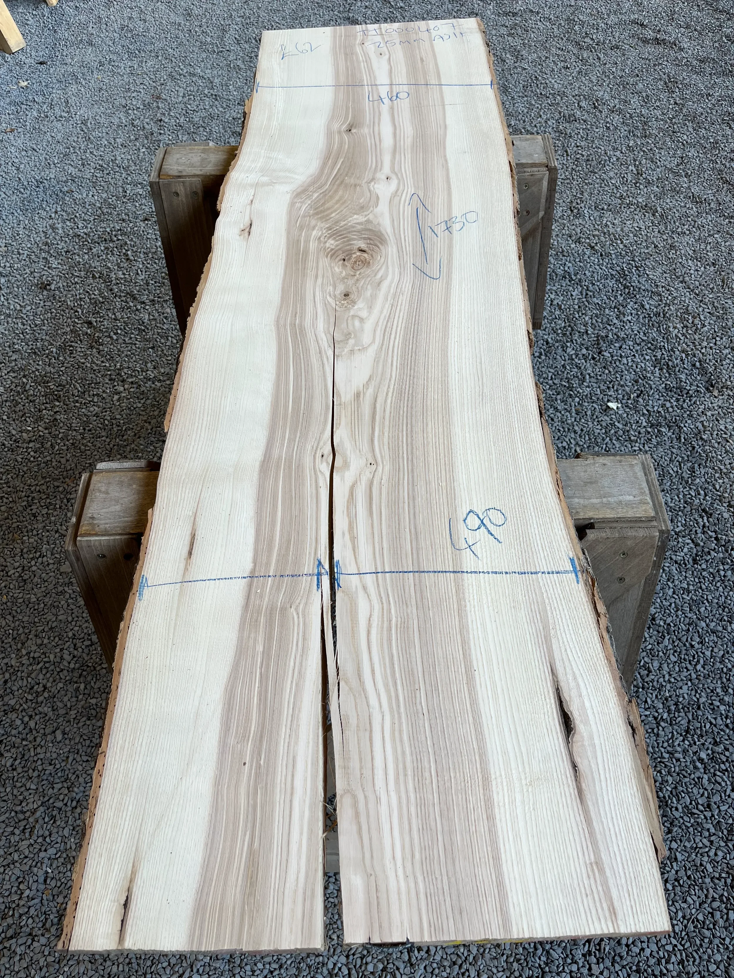 European Ash Live Edge Board 25mm