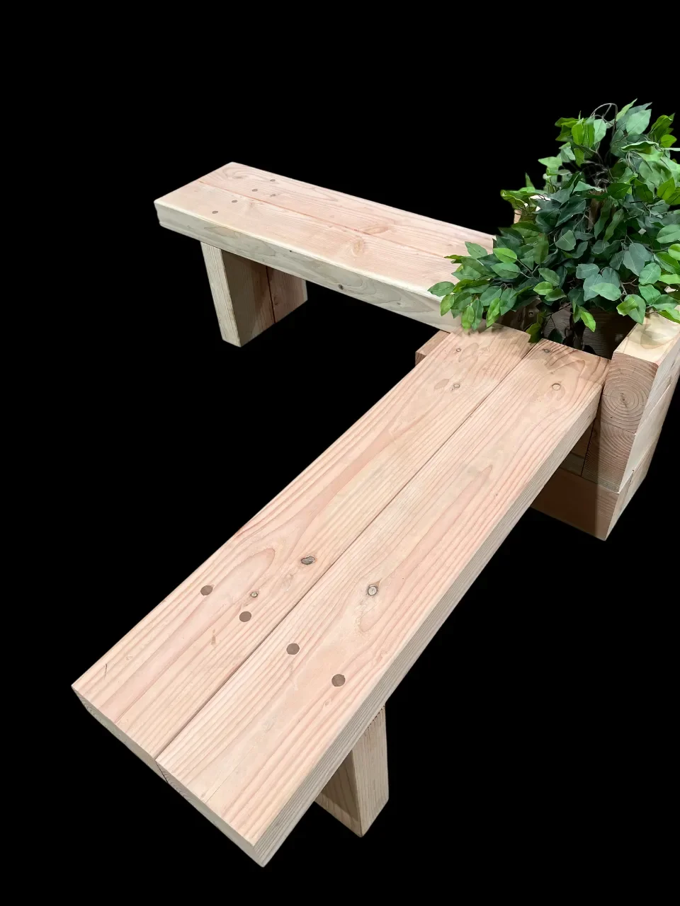 timber Bench planter