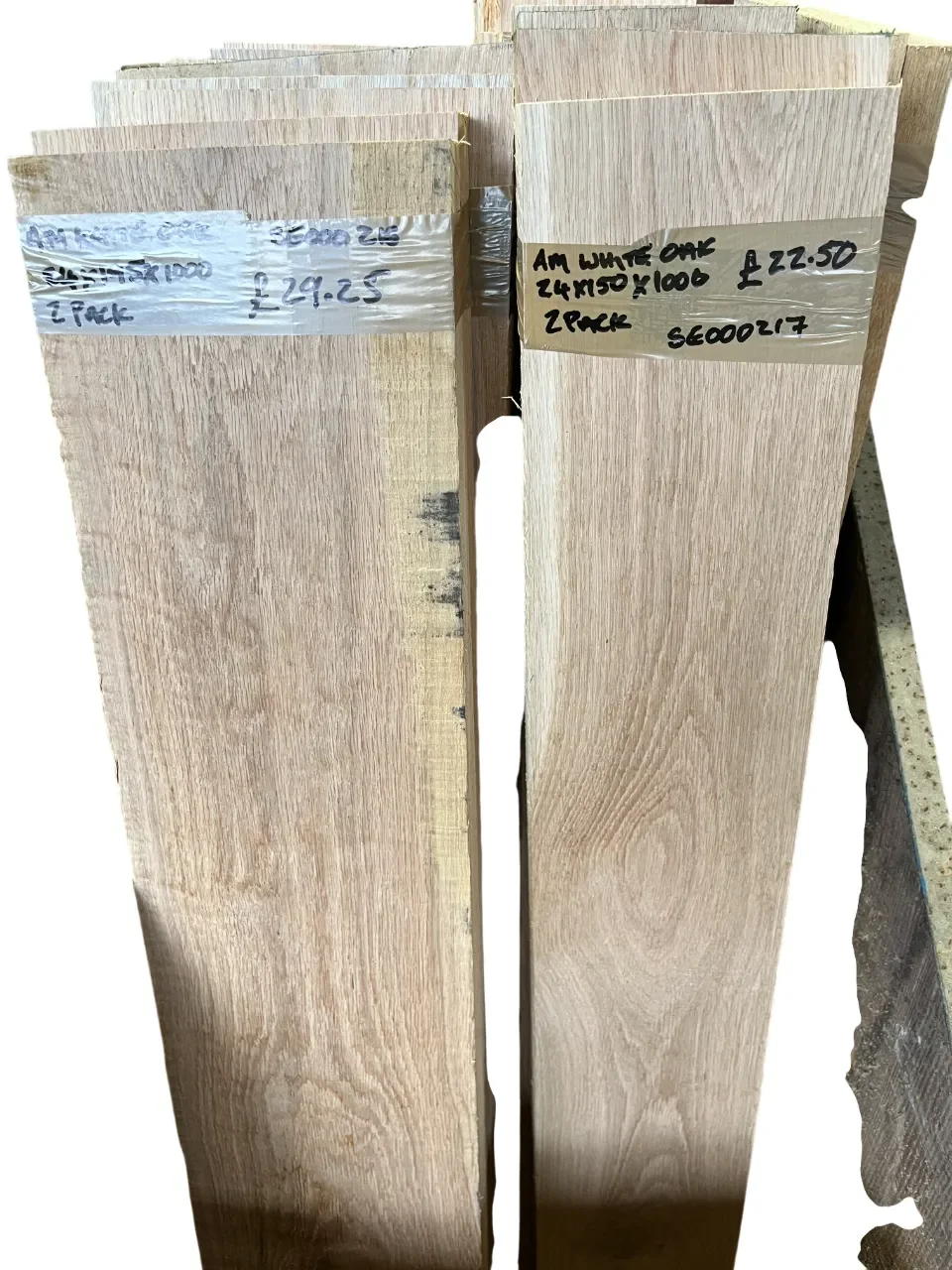 American White Oak Sawn Boards Twin Pack