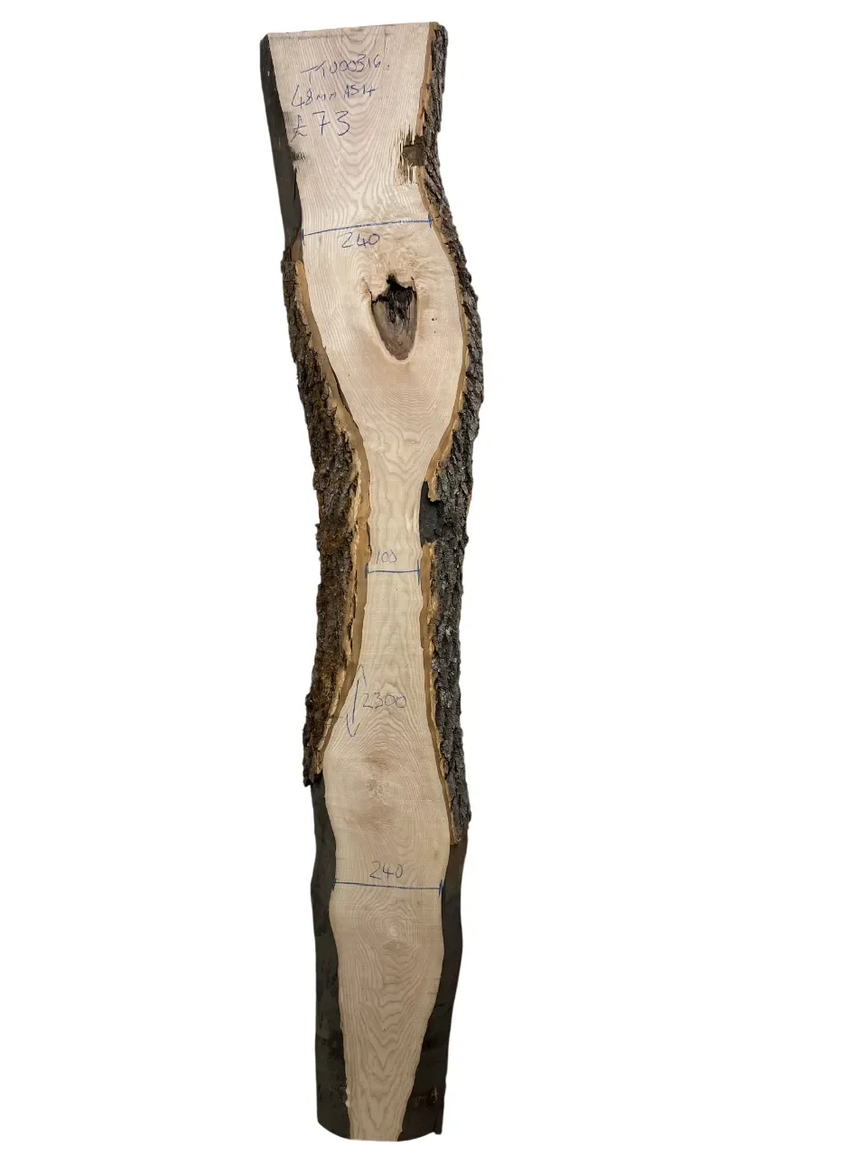 European Ash Live Edge Board 48mm