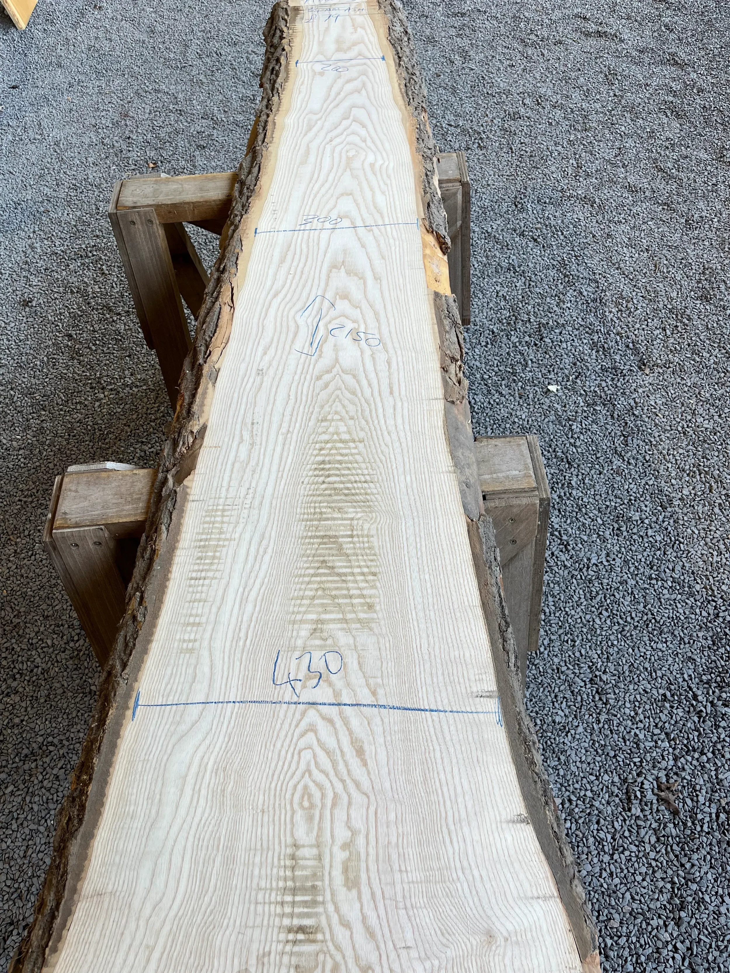 European Ash Live Edge Board 34mm