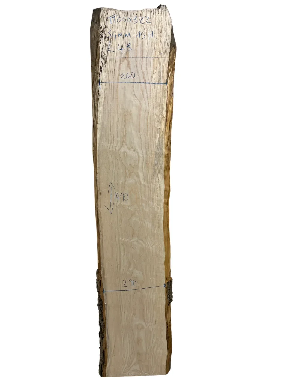 European Ash Live Edge Board 34mm