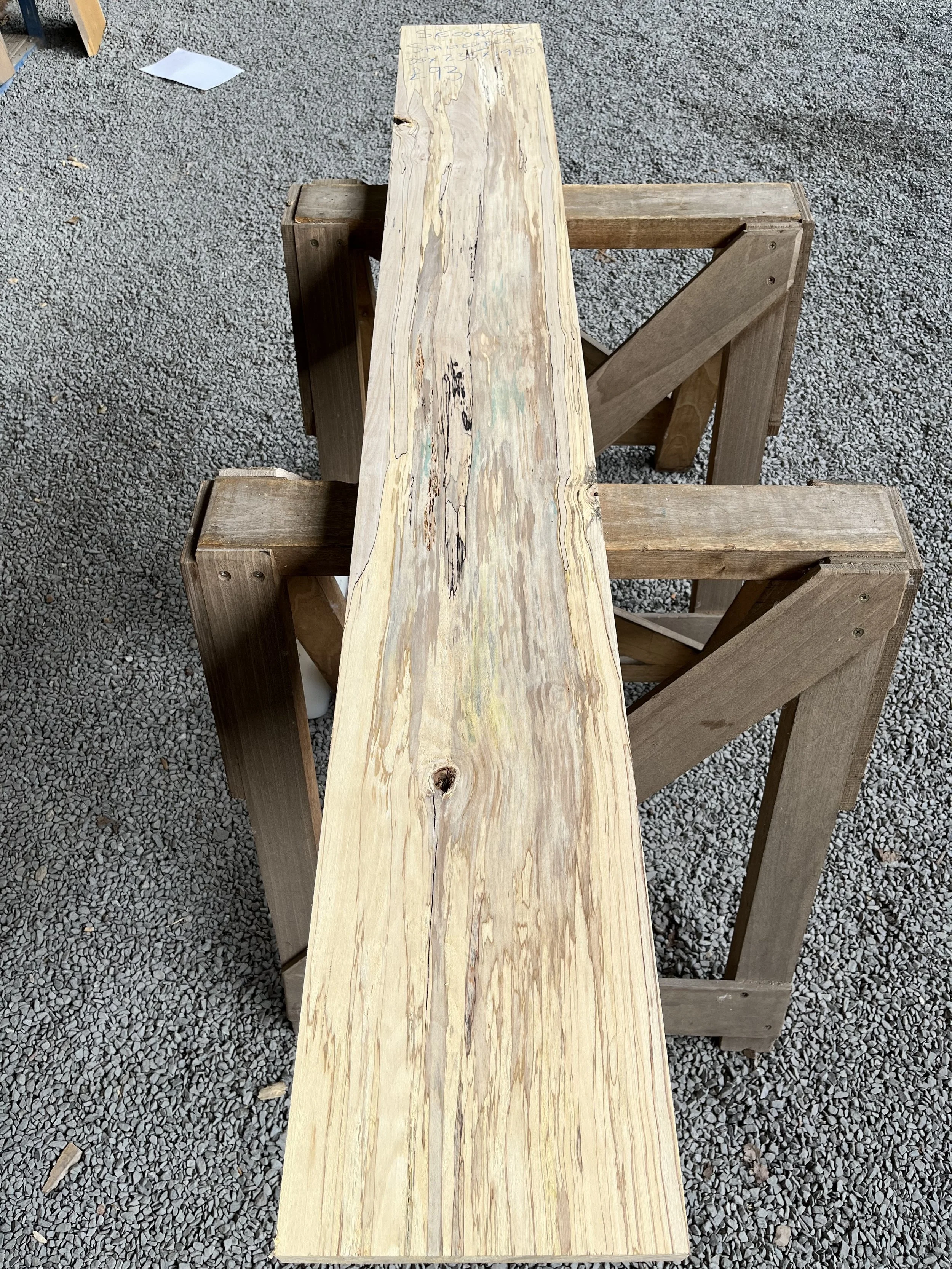 Spalted Beech Board 35x235x1950mm