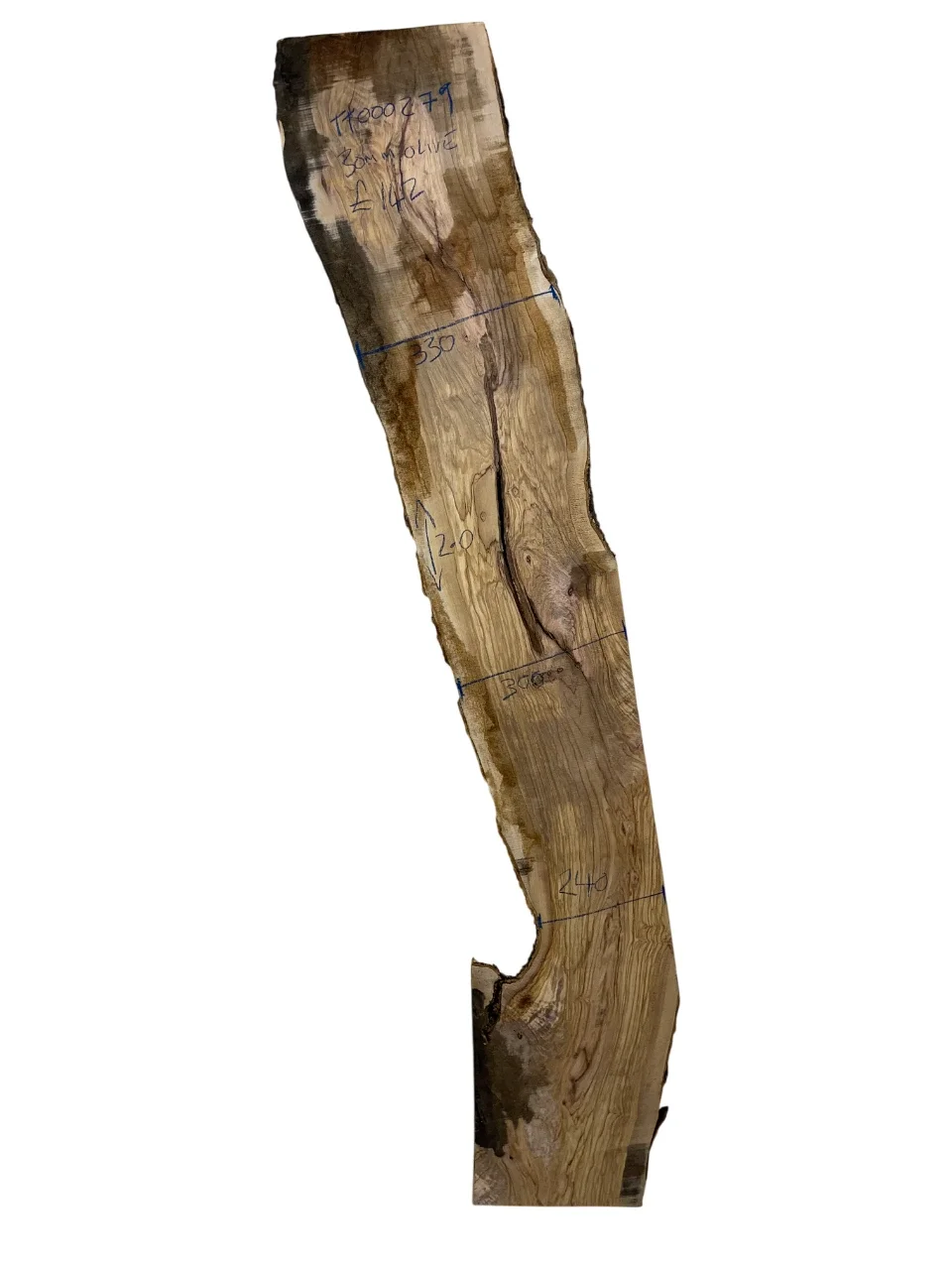 Olive Live Edge Board 30mm