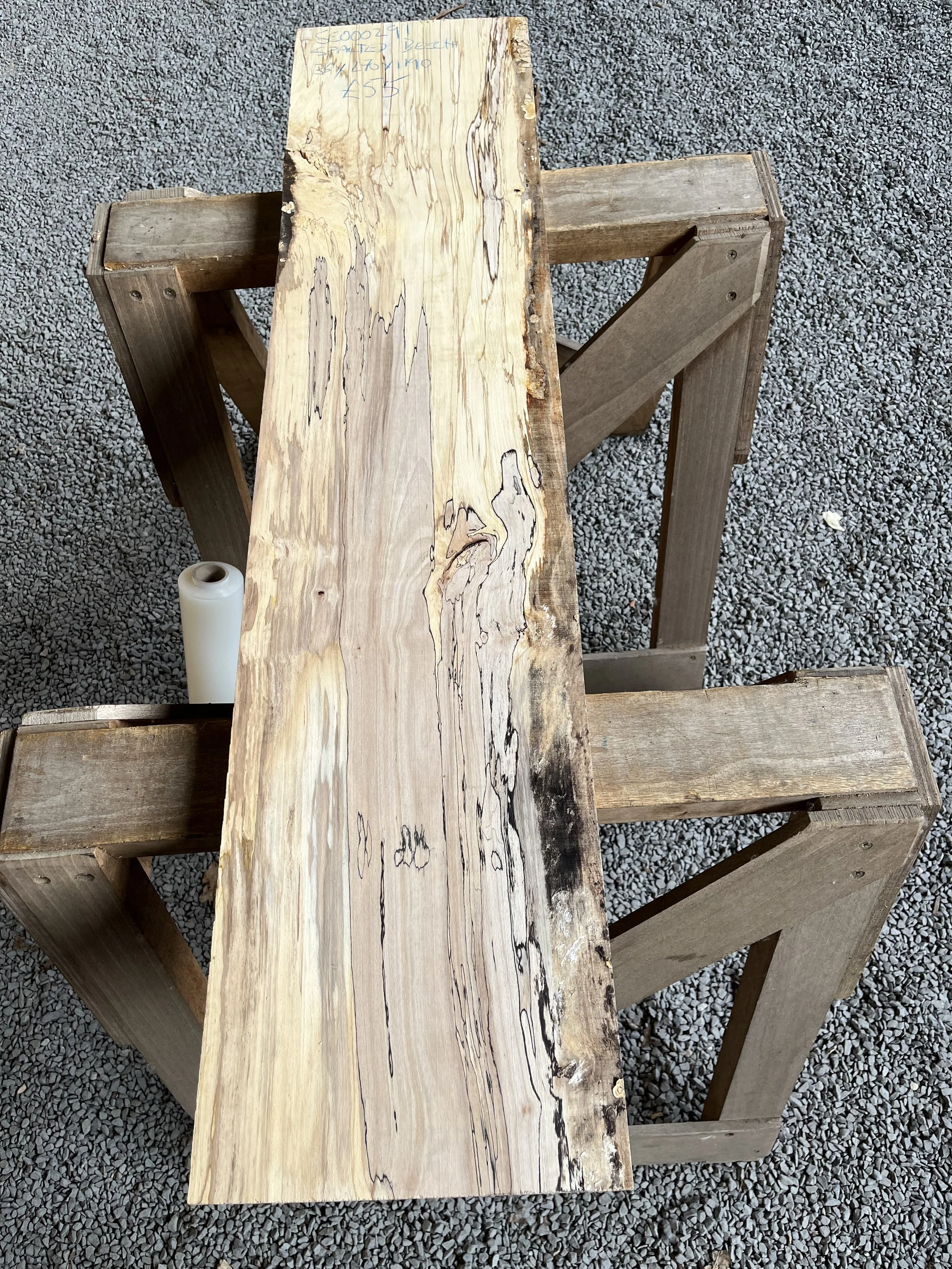 Spalted Beech Board 35x270x1190mm