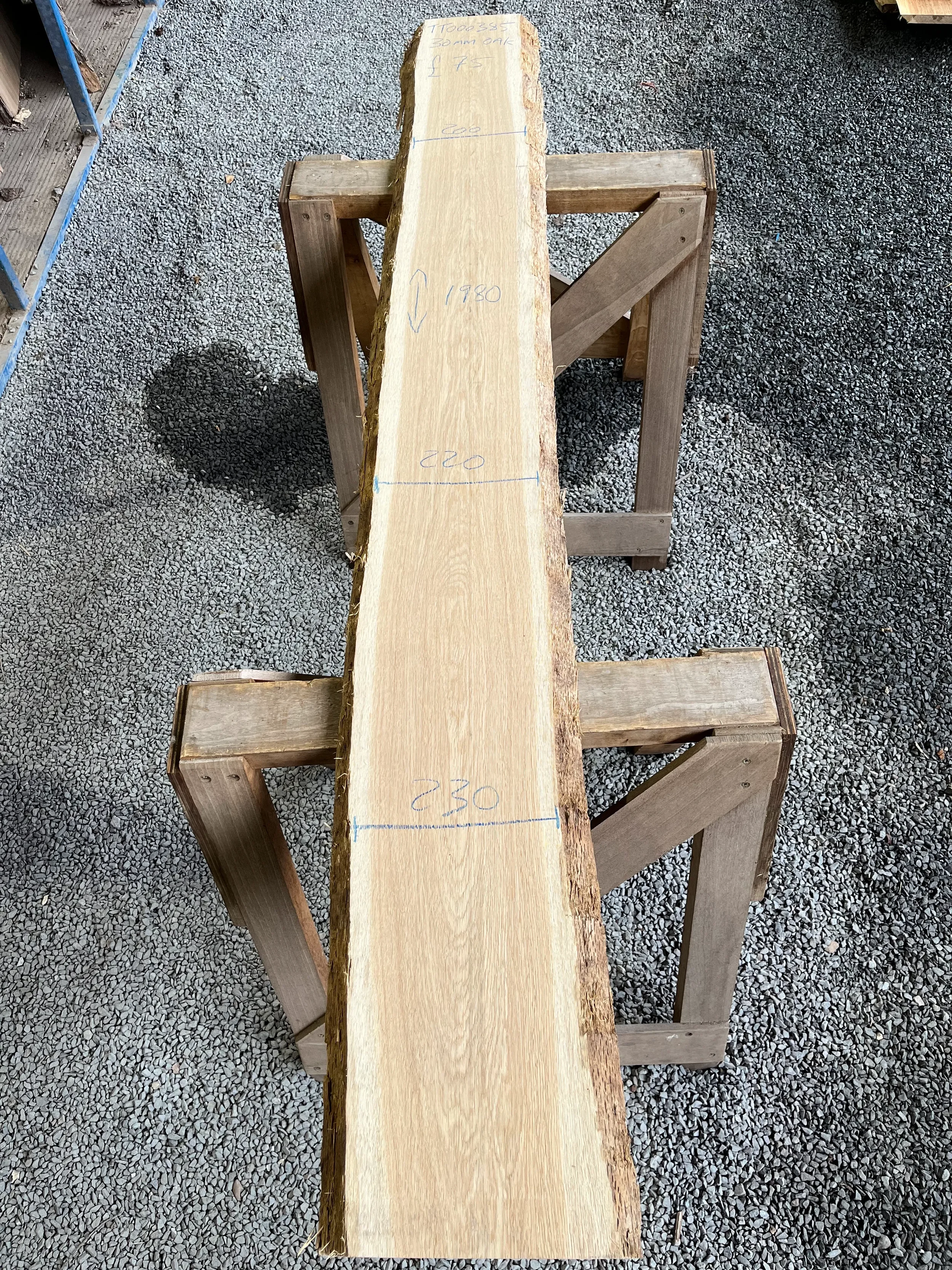 European Oak Live Edge Board 30mm