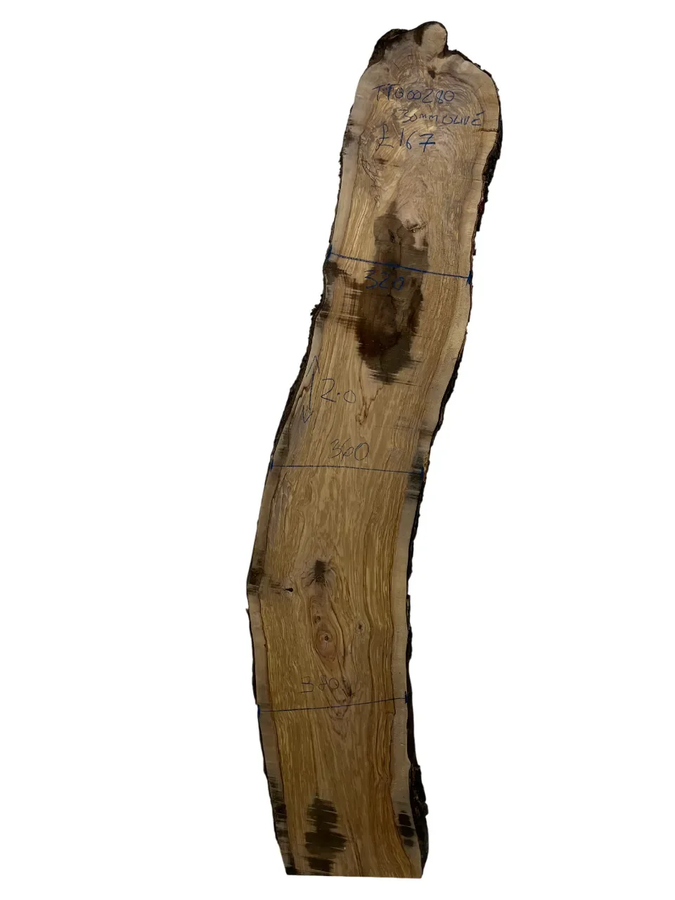 Olive Live Edge Board 30mm