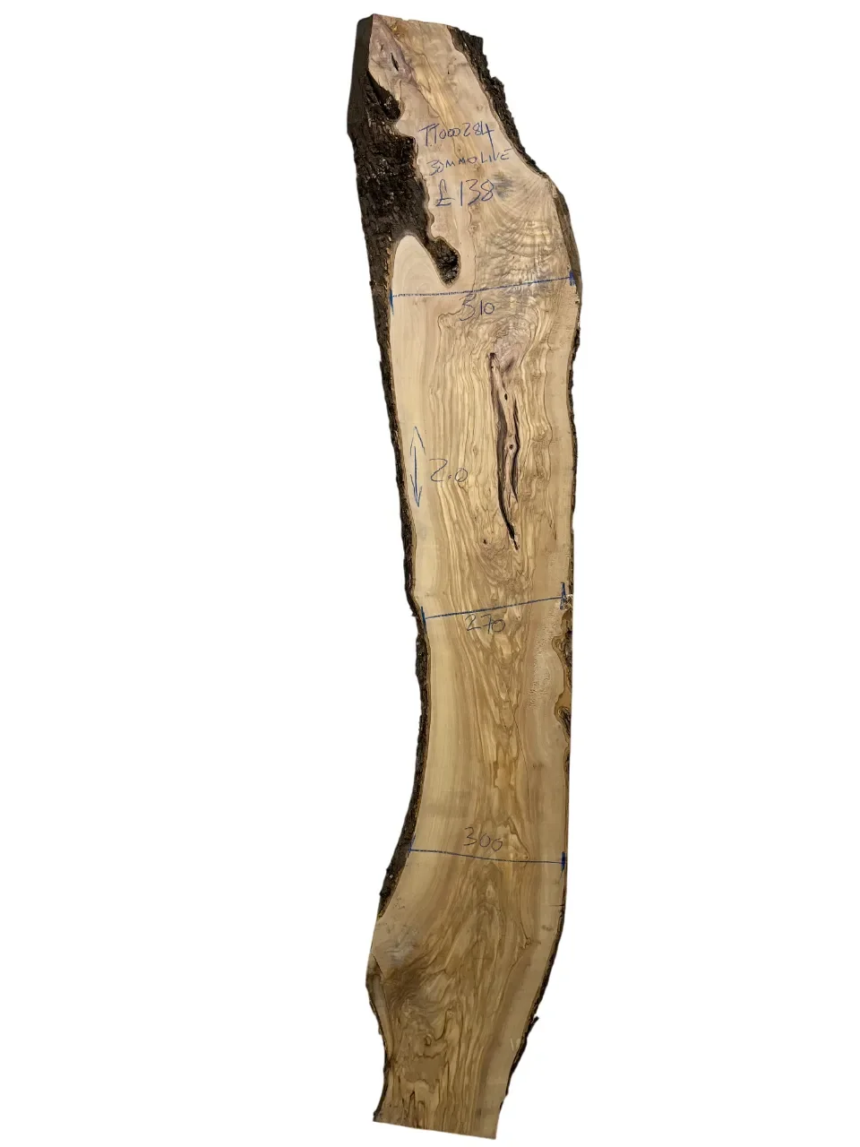 Olive Live Edge Board 30mm