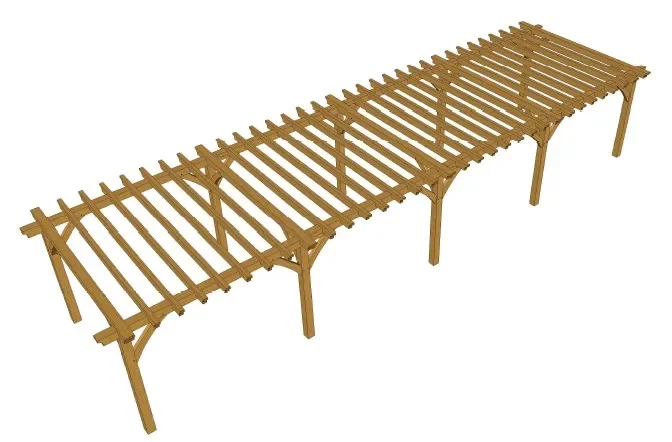 G04 oak gazebo 12.765m x 3.3m posts 145mm.webp