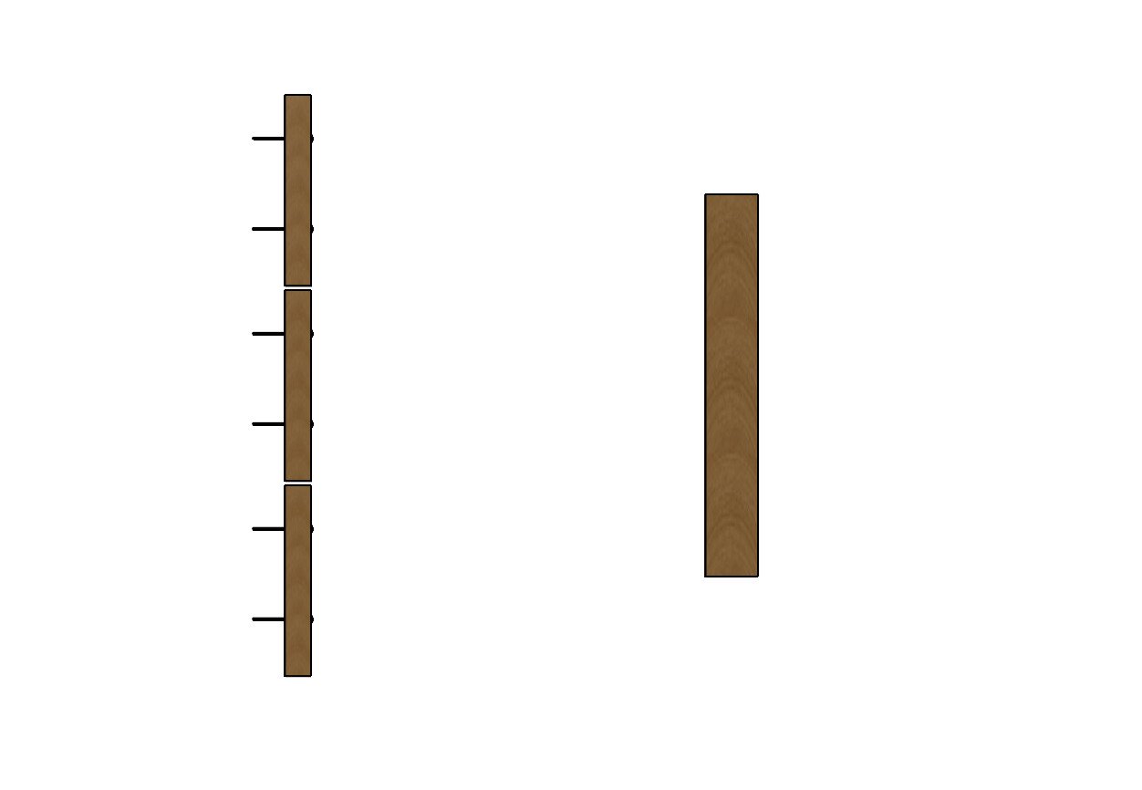 Douglas Fir Square-edge Cladding - 100mm wide / 20mm thick